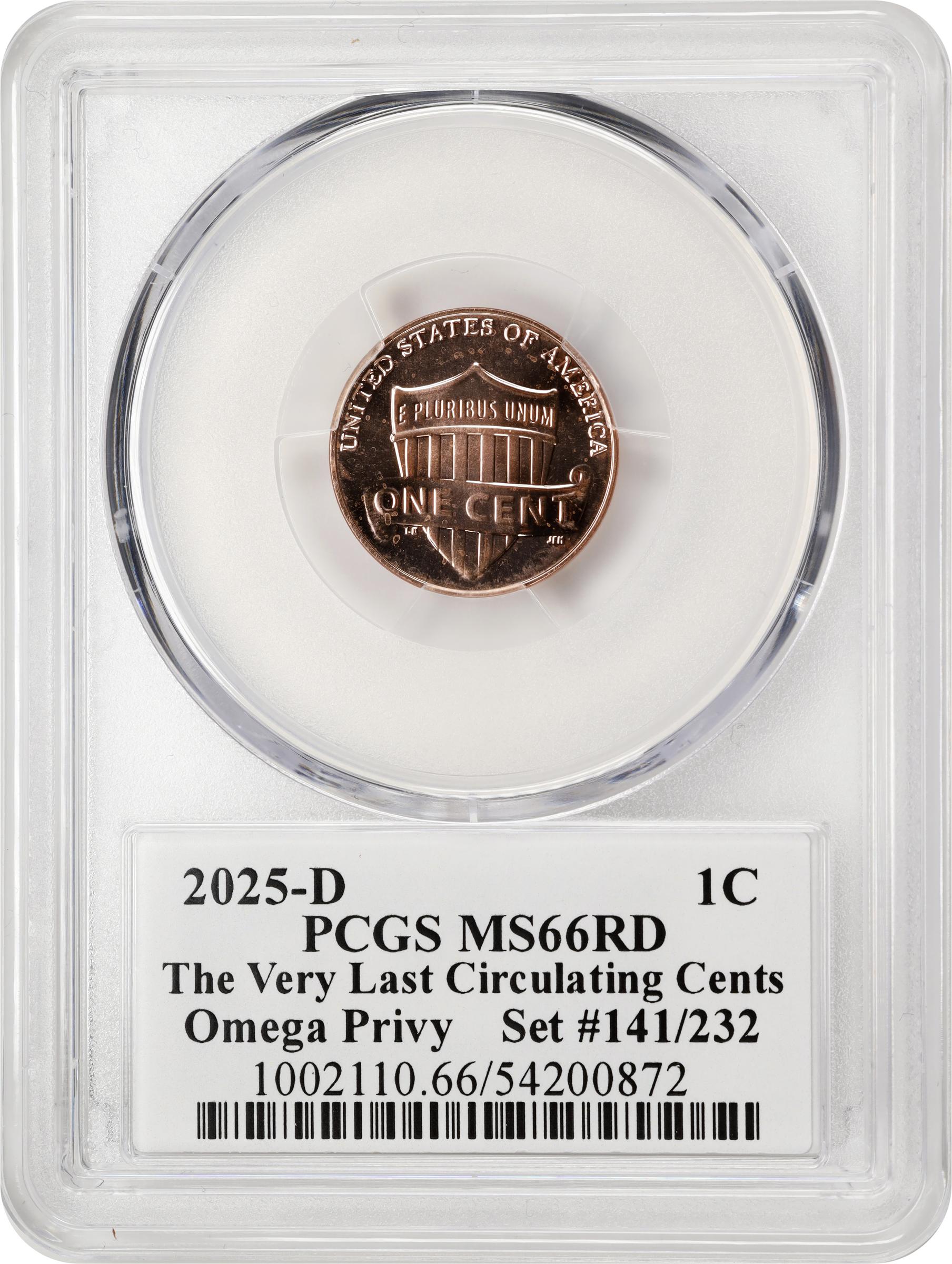 2025 1c 24k Gold, Shield, Omega (Ω) Privy, Burnished MS thumbnail 11