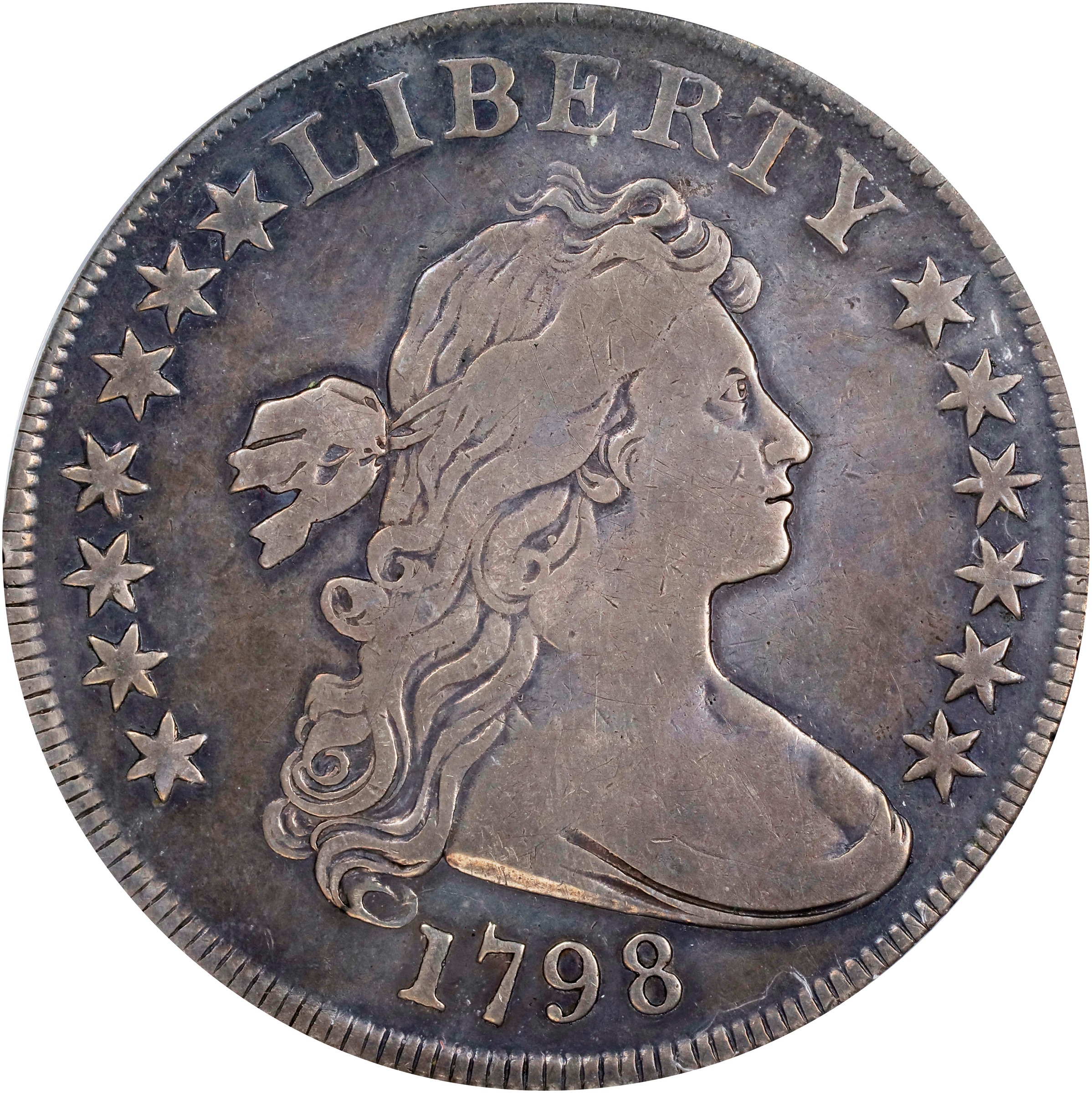 1798 $1  Large Eagle, Pointed 9 MS thumbnail 7