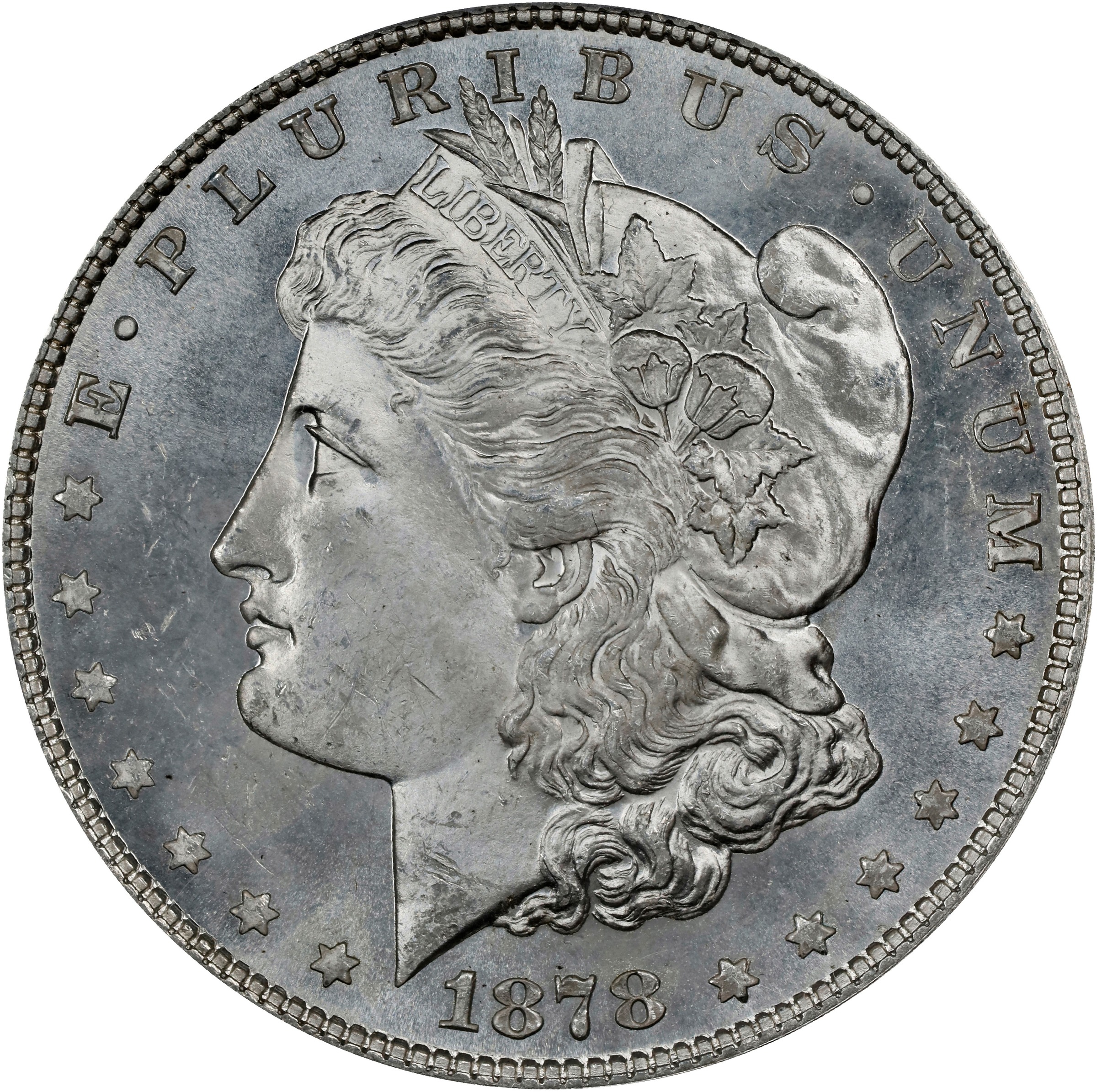 1878 7TF $1  Rev. 1878, Rev. Denticle Impressions, VAM-225A MS thumbnail 2