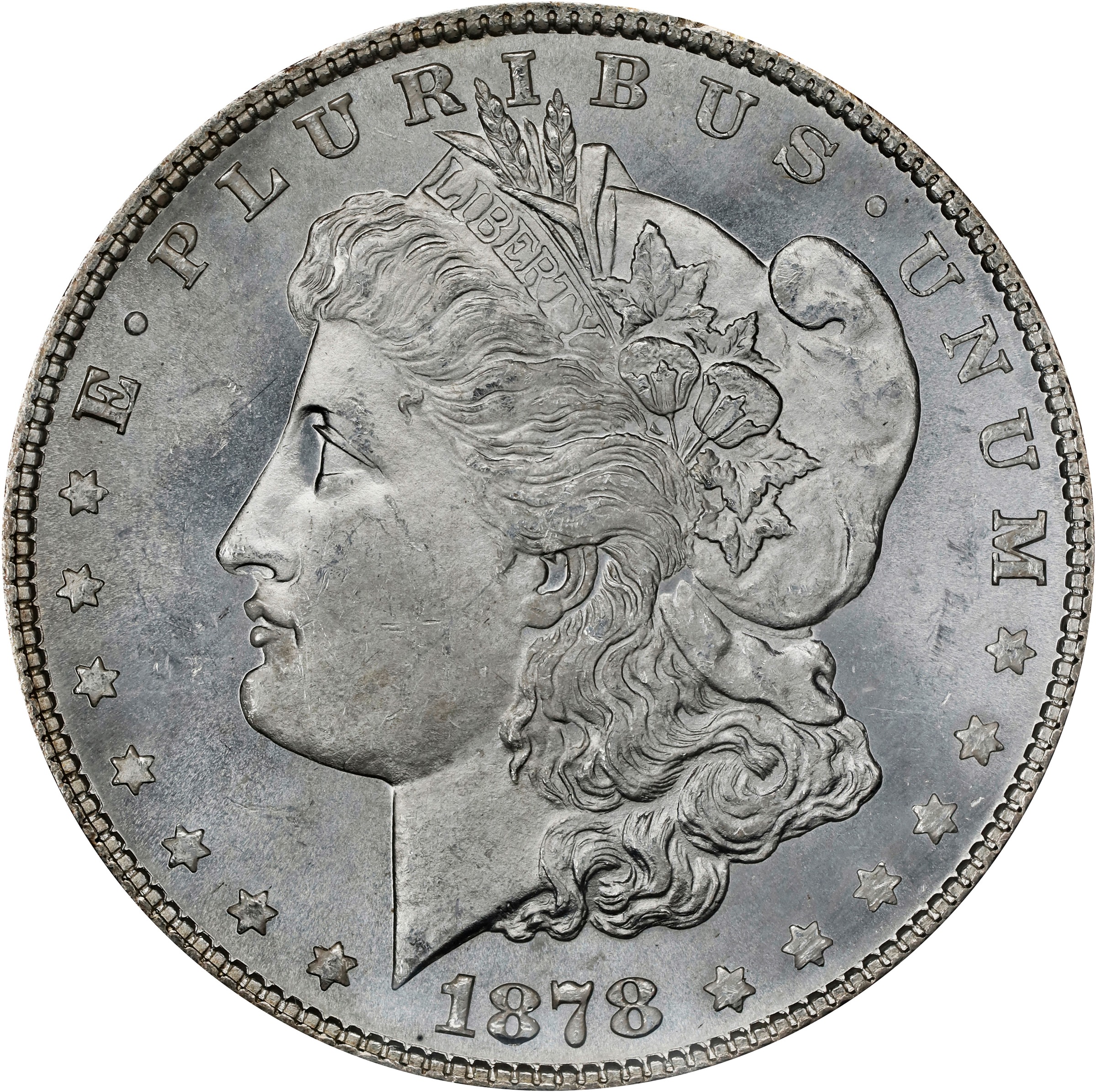1878 7TF $1  Rev. 1878, Rev. Denticle Impressions, VAM-225A MS thumbnail 3
