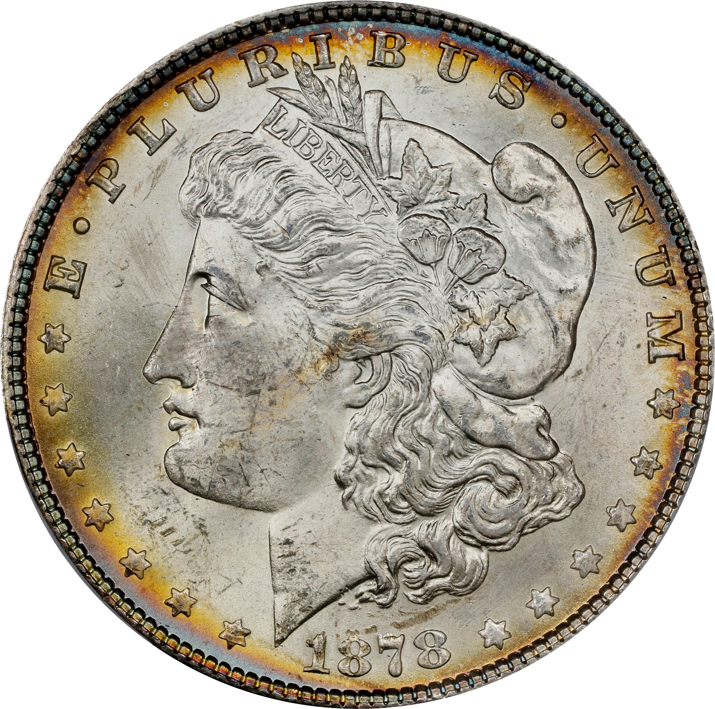 1878 7TF $1  Rev. 1878, Rev. Denticle Impressions, VAM-225A MS thumbnail 5