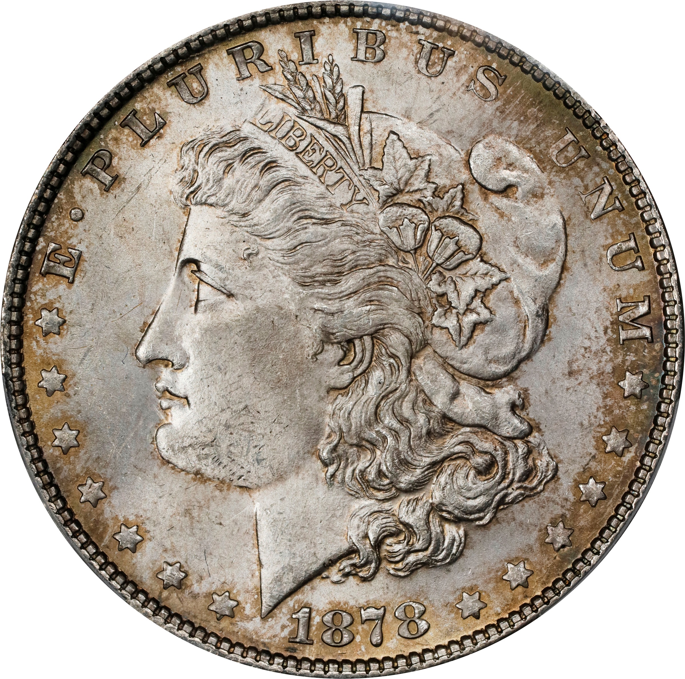 1878 7TF $1  Rev. 1878, Rev. Denticle Impressions, VAM-225A MS thumbnail 6