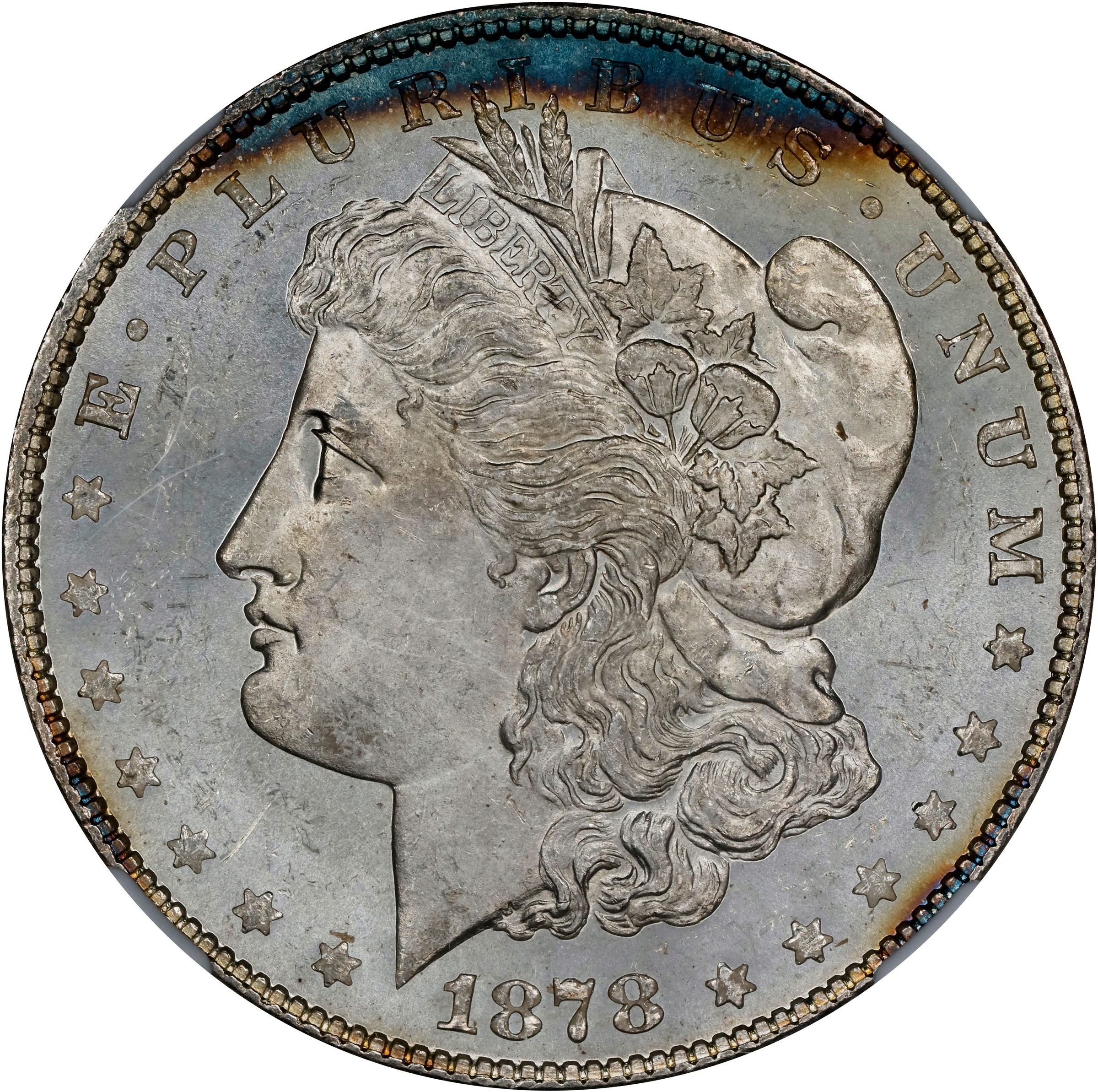 1878 7TF $1  Rev. 1878, Rev. Denticle Impressions, VAM-225A MS thumbnail 7