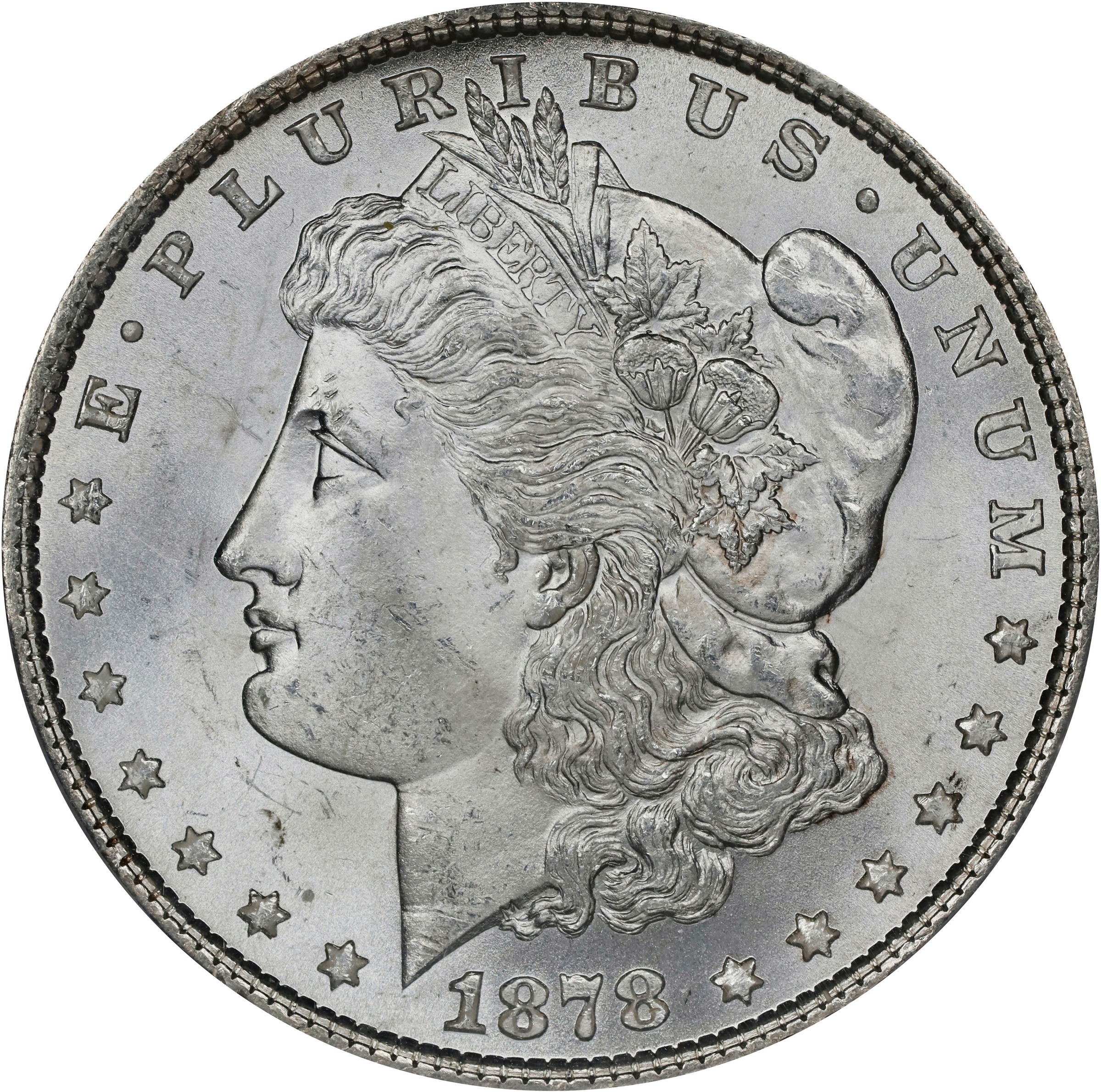 1878 7TF $1  Reverse of 1879, Short Leaf, VAM-203A MS thumbnail 3