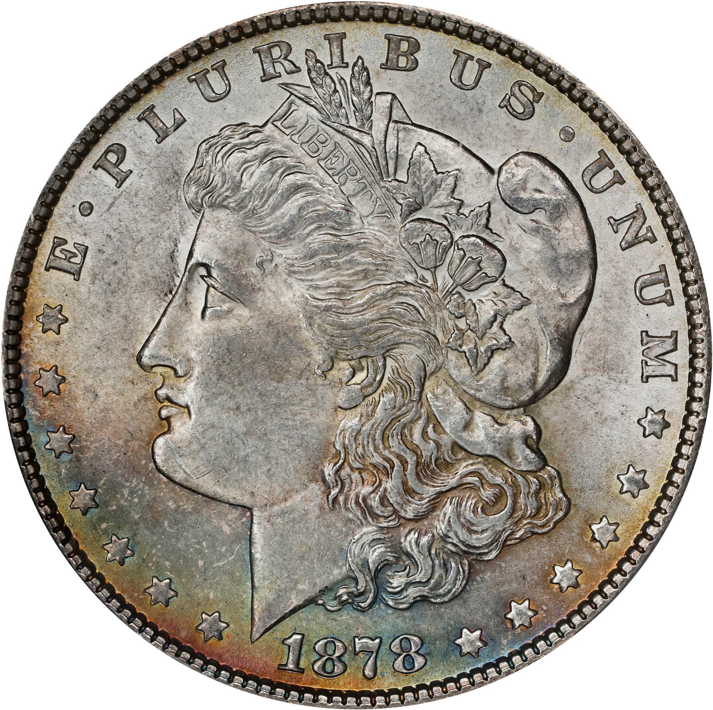 1878 7TF $1  Reverse of 1879, Short Leaf, VAM-203A MS thumbnail 4