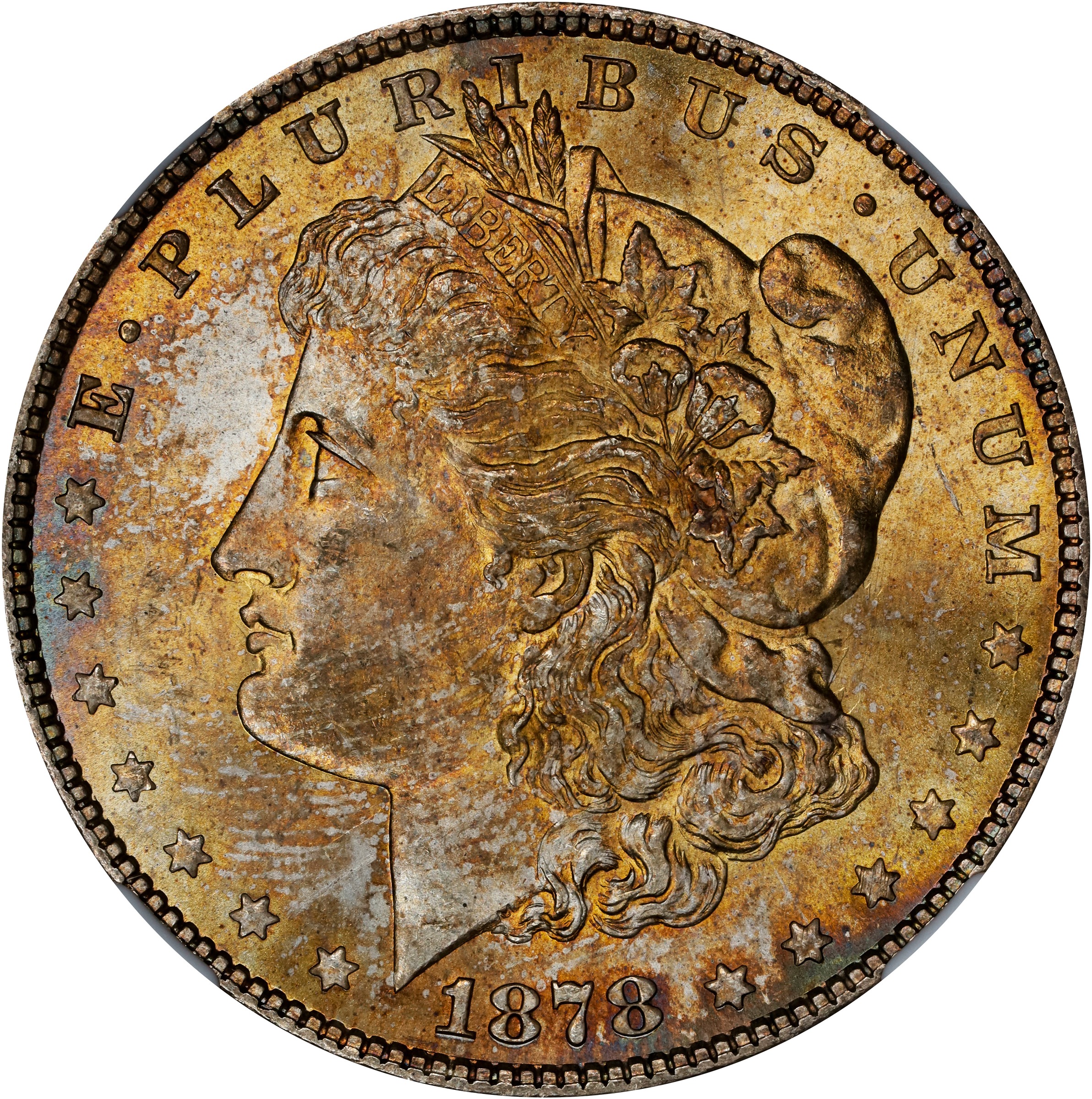 1878 7TF $1  Reverse of 1879, Short Leaf, VAM-203A MS thumbnail 6
