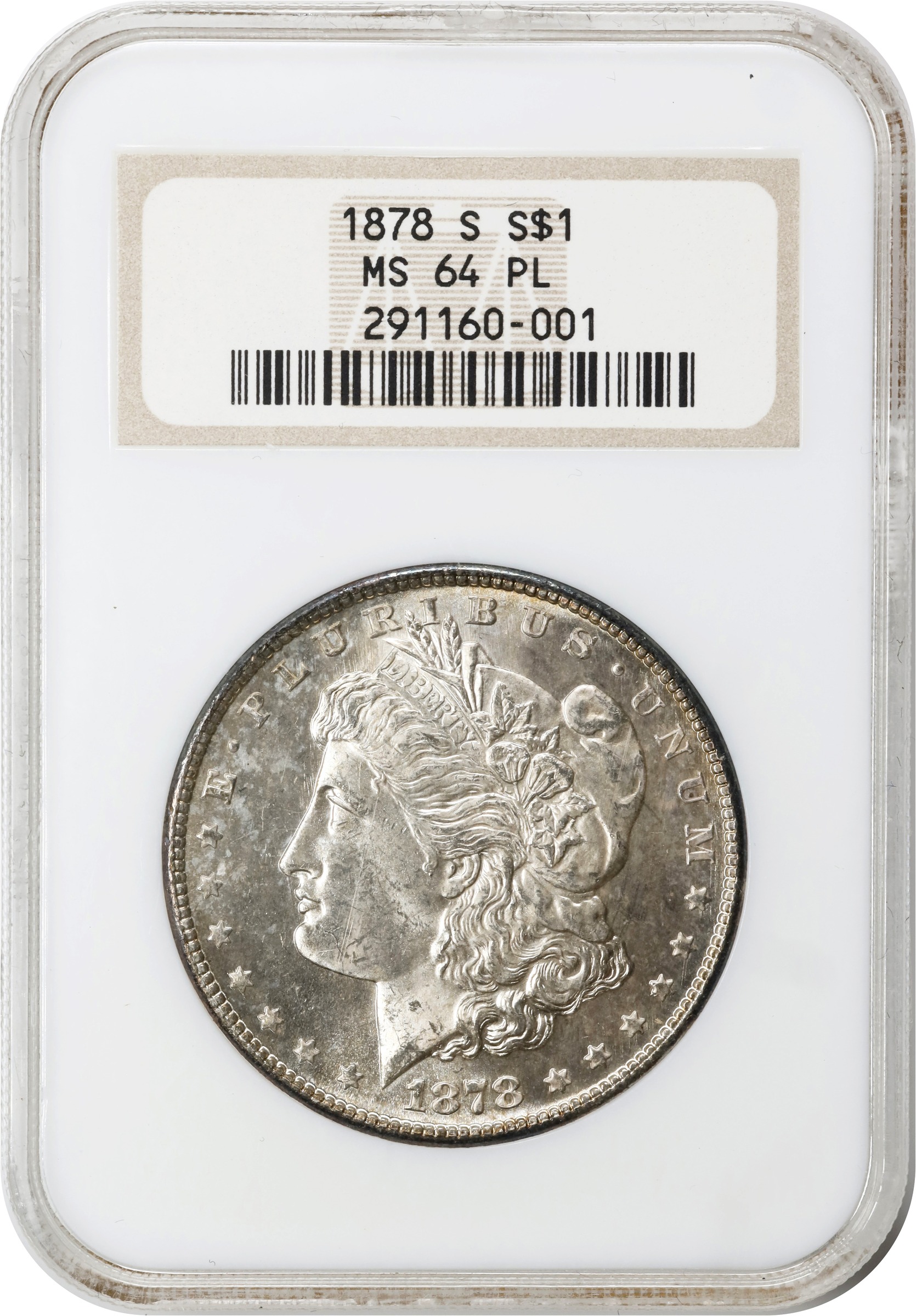 1878-S $1  MS PL MS64 PL CAC thumbnail 7