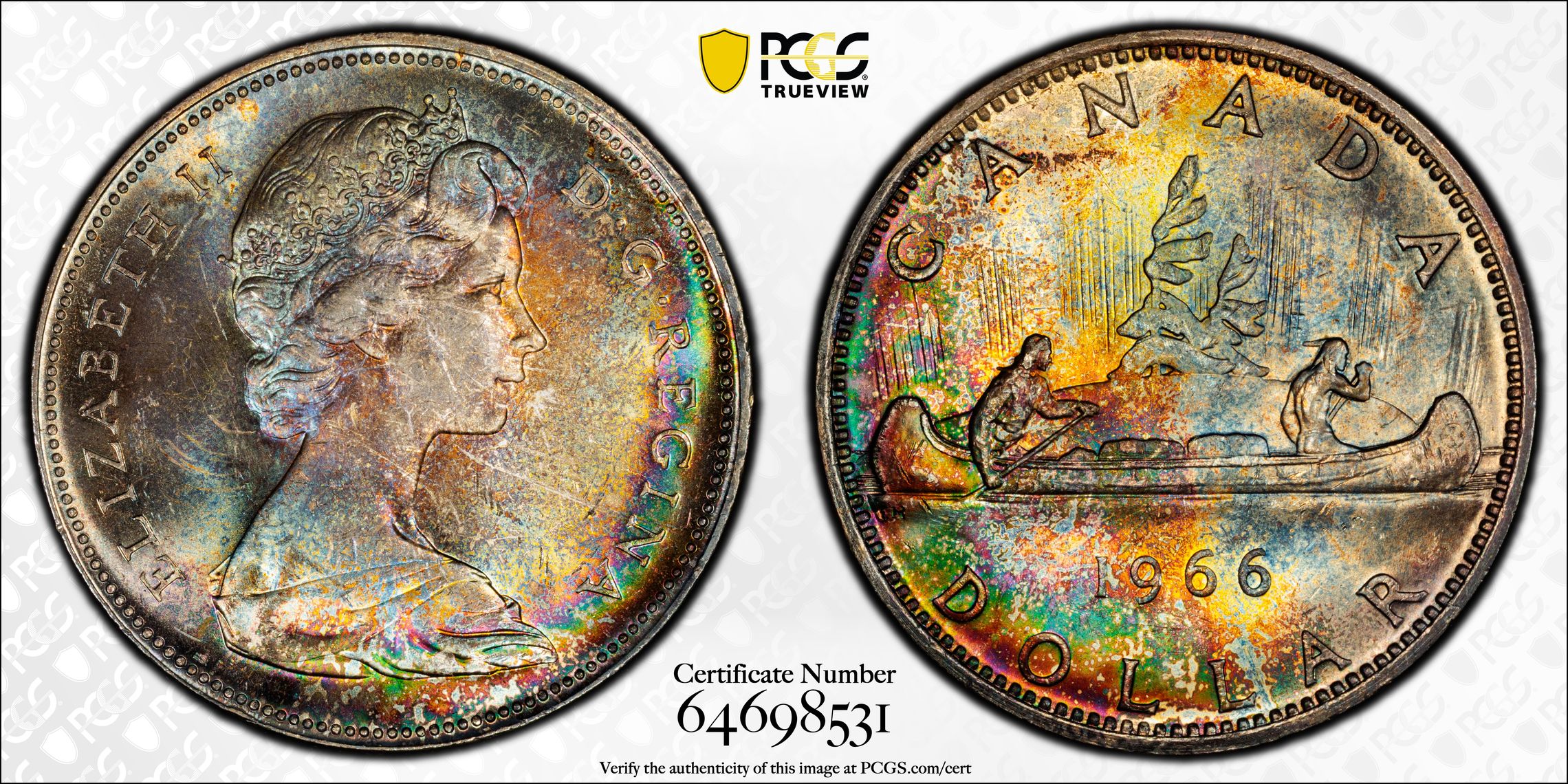 1966 S$1 Large Beads MS thumbnail 6
