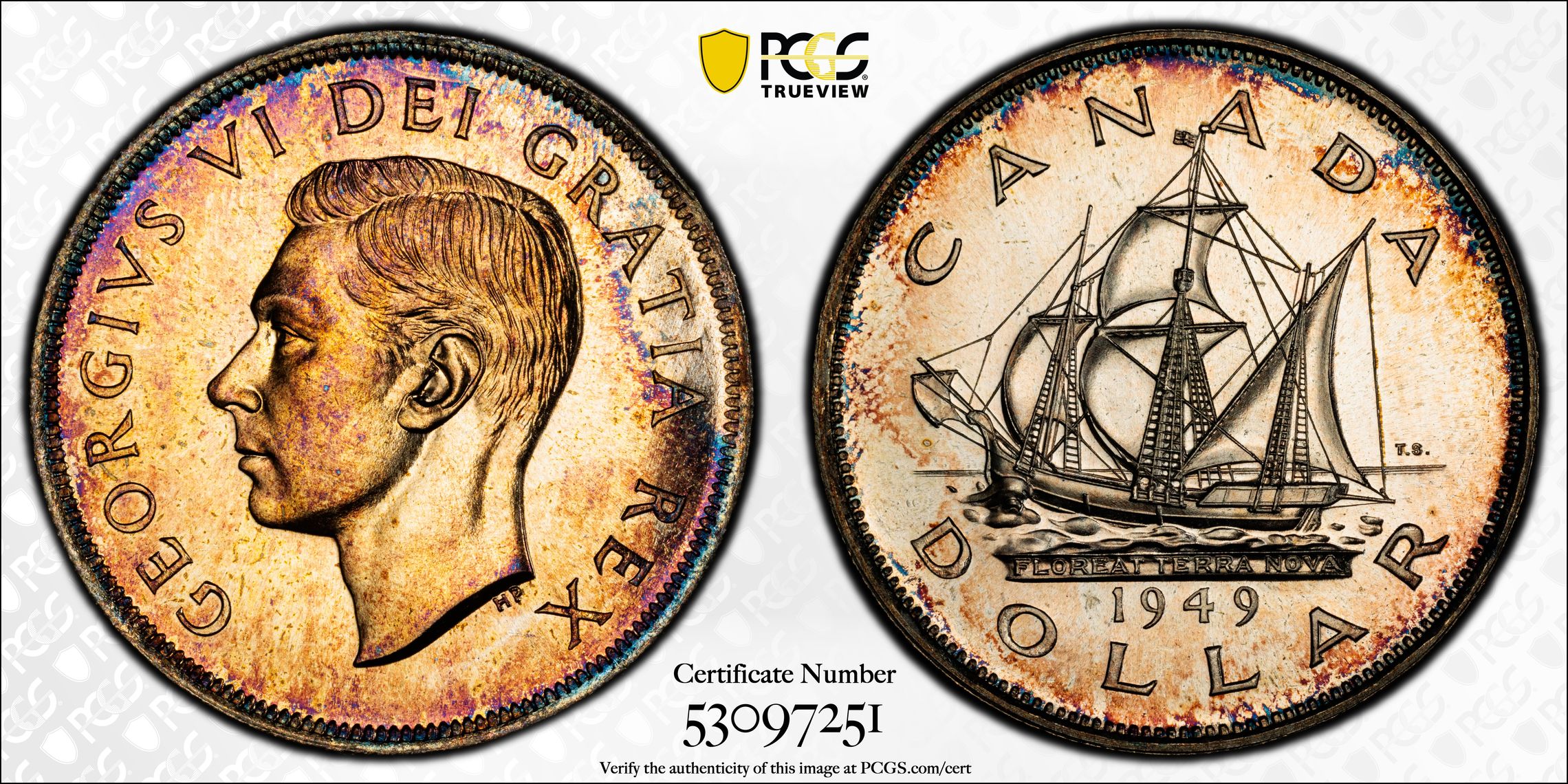 1949 S$1  Newfoundland PL thumbnail 5