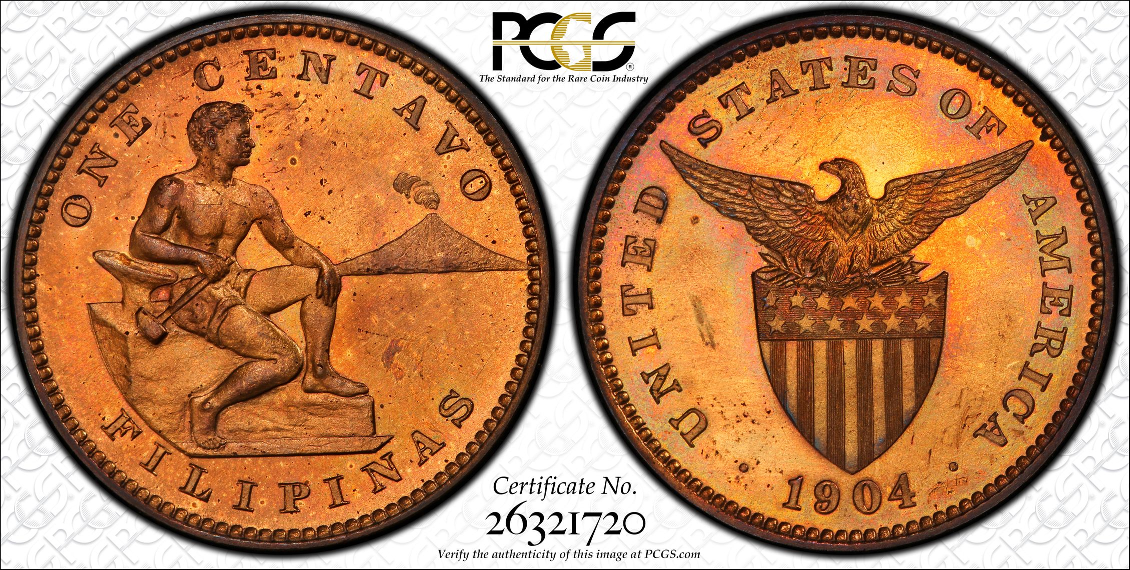 1904 1c U.S. Philippines PR RB thumbnail 7