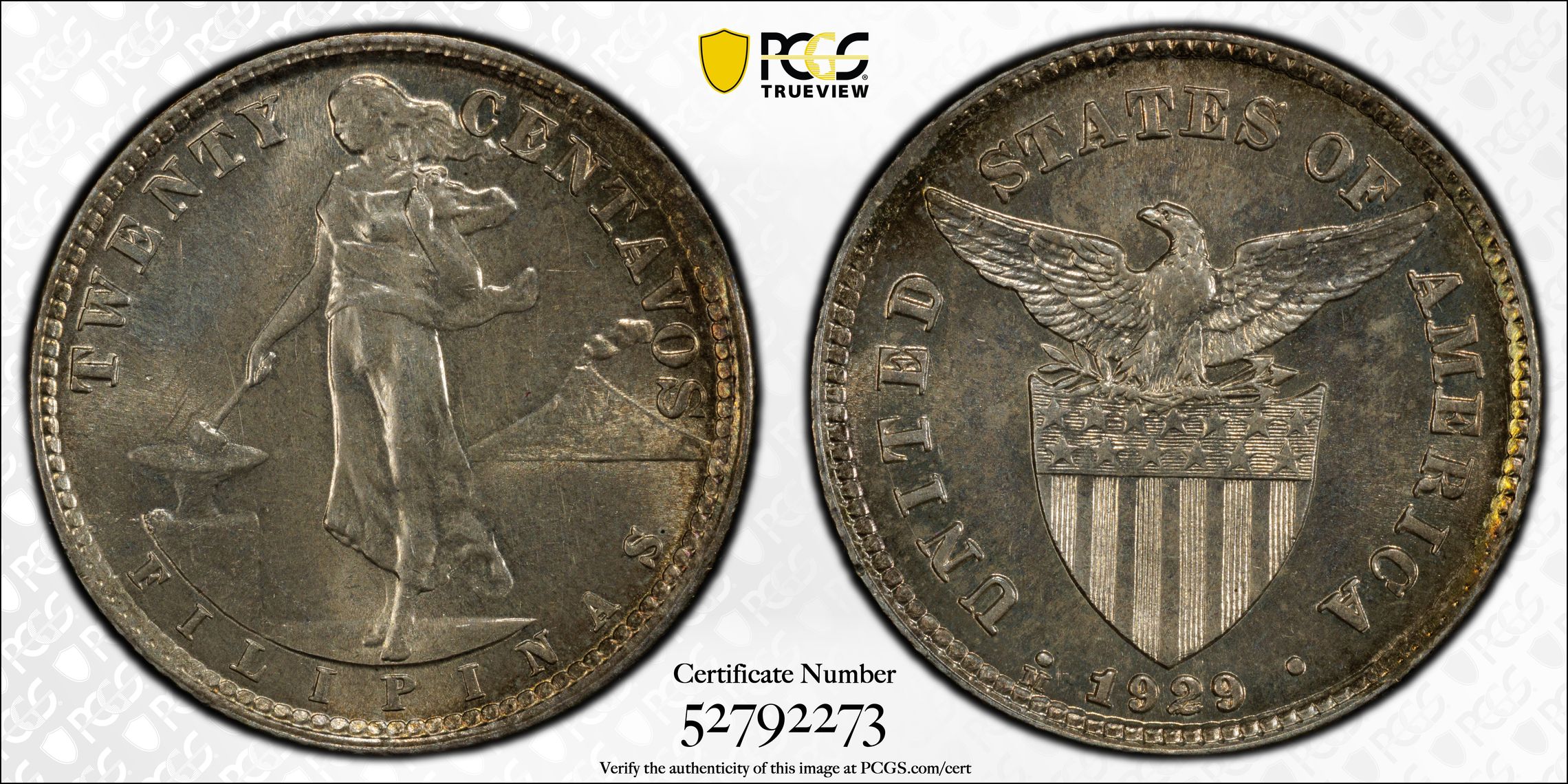 1929-M 20c U.S. Philippines MS thumbnail 14