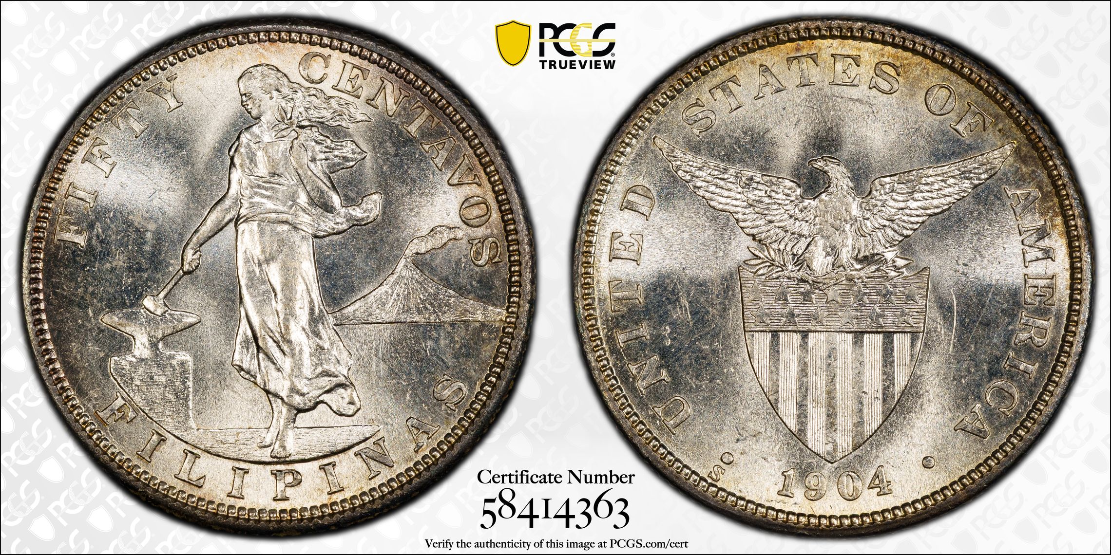 1904-S 50c U.S. Philippines MS thumbnail 16