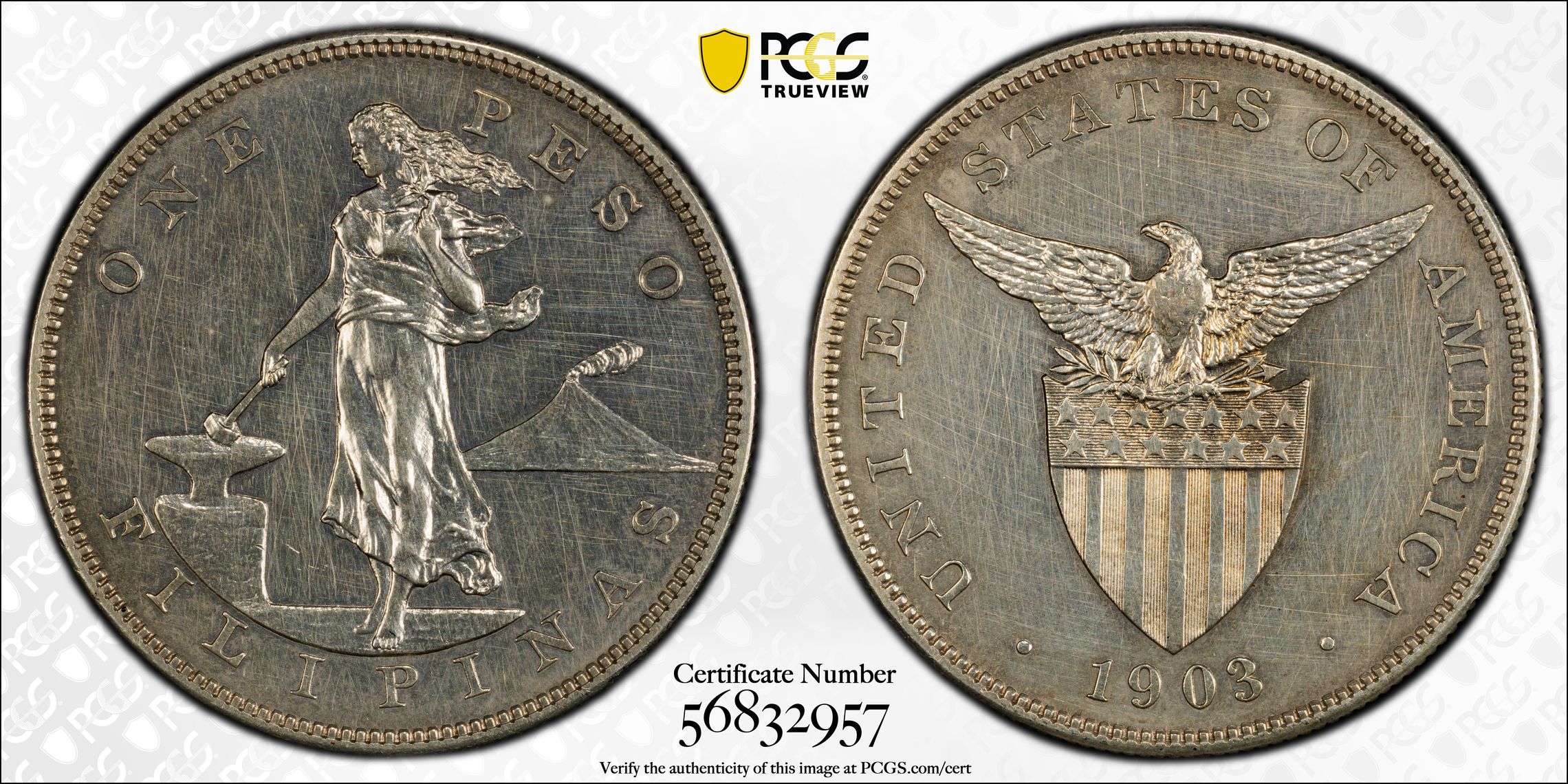 1903 Peso U.S. Philippines PR thumbnail 9