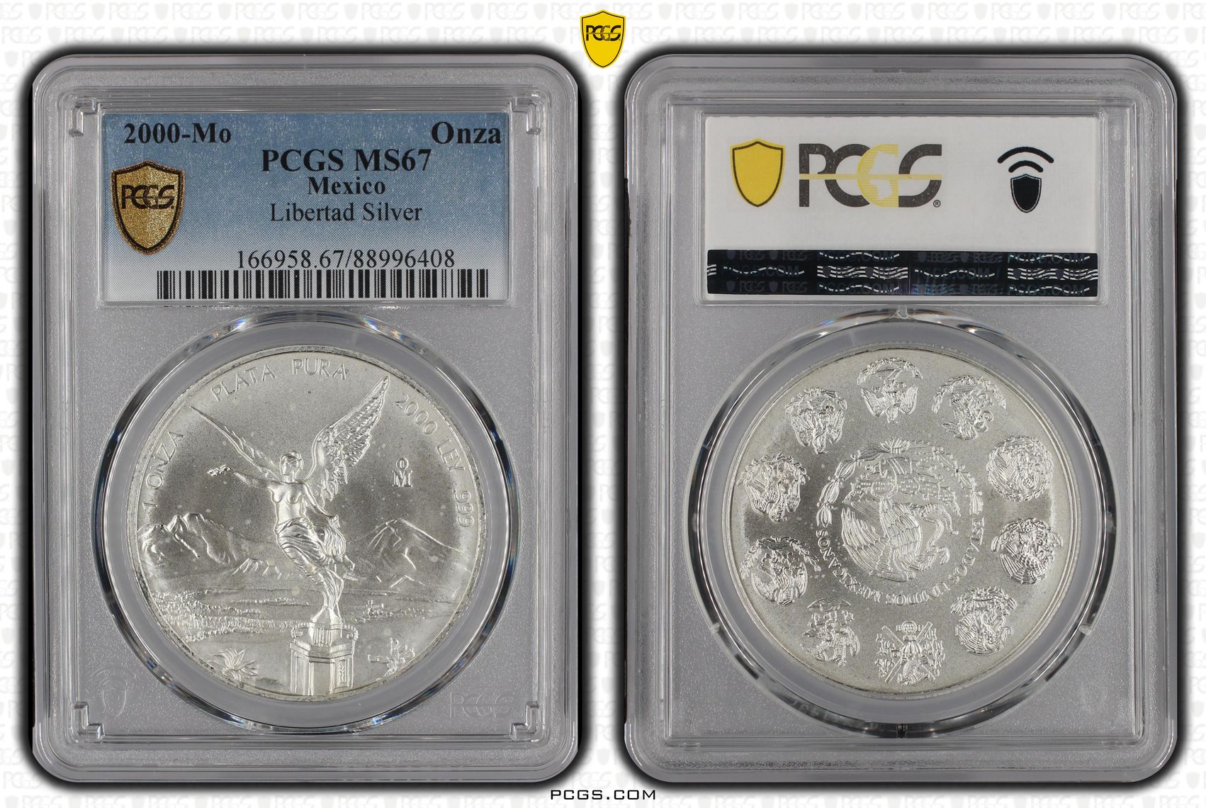 2000-Mo 1 Onza Libertad, Silver MS (KM-639) thumbnail 7