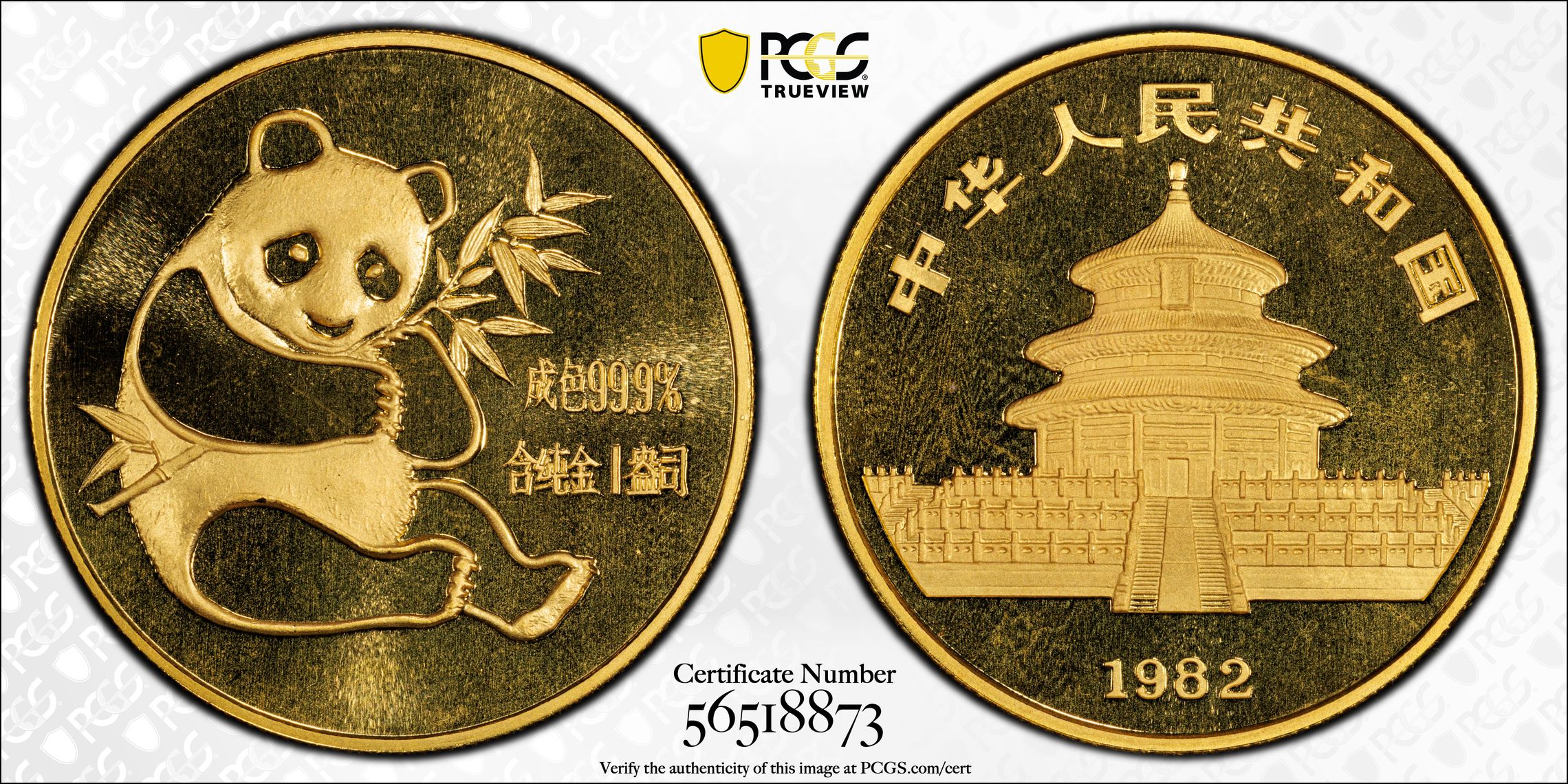 1982 G100Y 1oz Gold, Panda MS (PAN2A) thumbnail 18