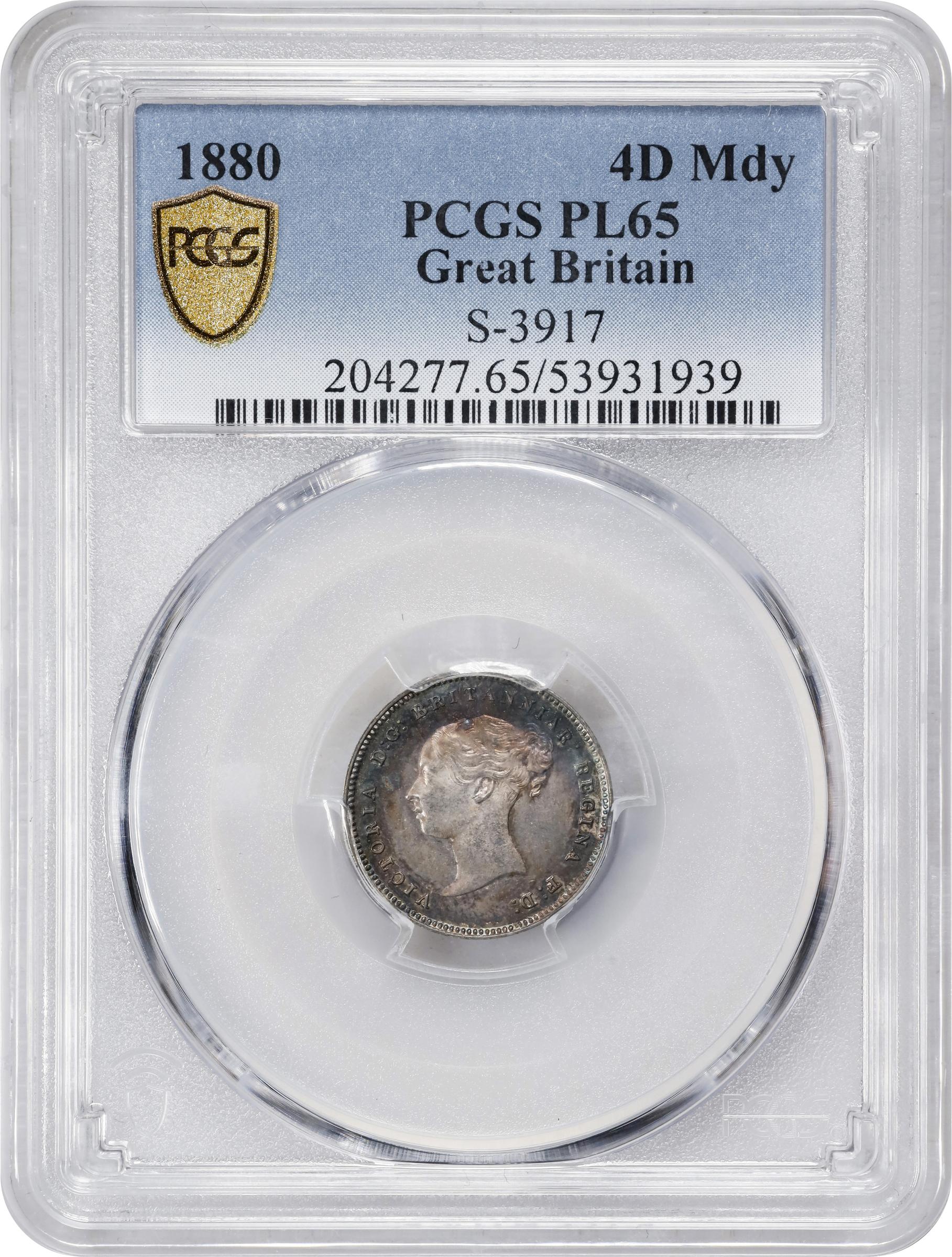 1880 4D Maundy MS