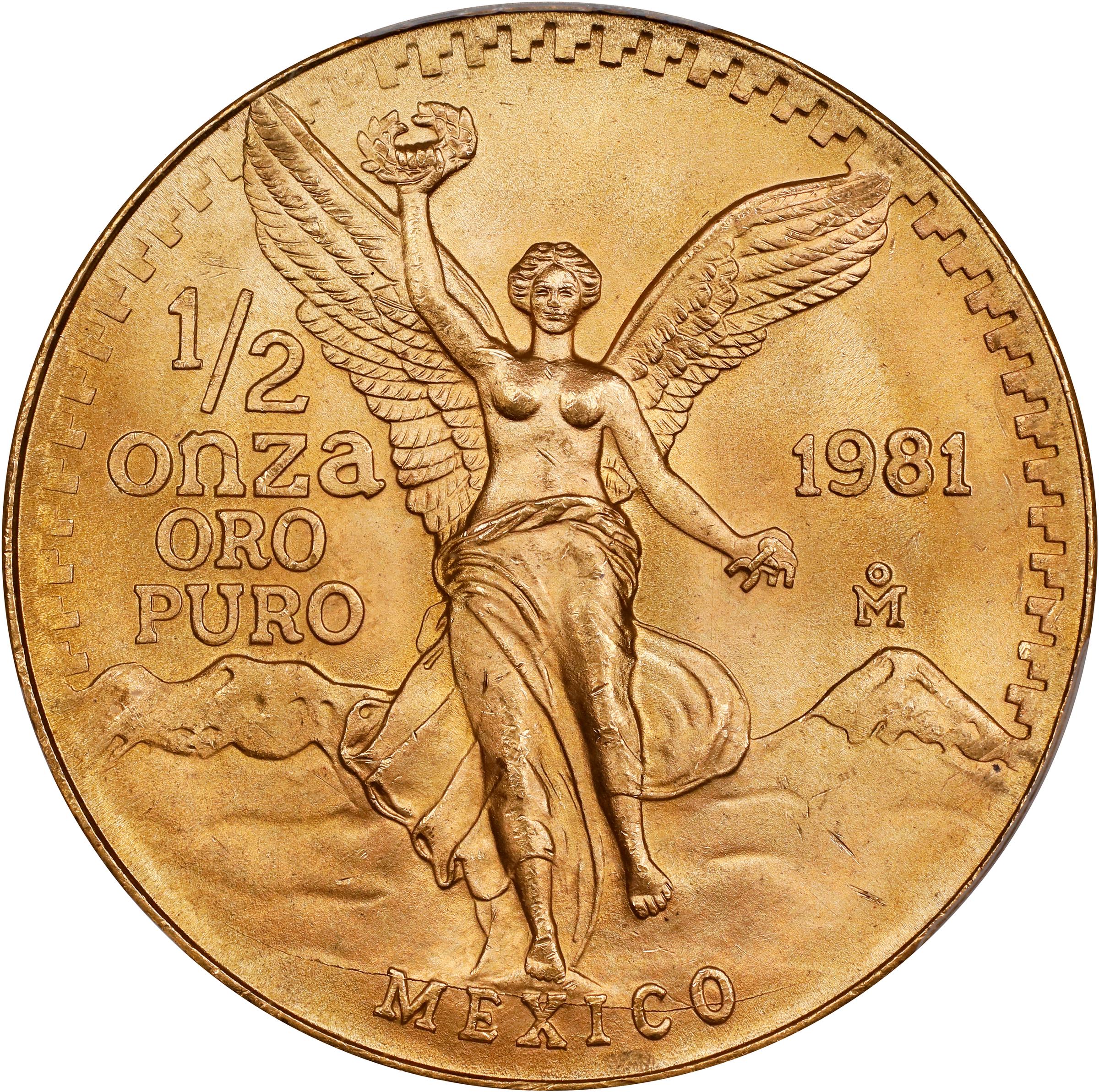 2011-Mo 1/2 Onza Libertad, Gold MS (KM-674) thumbnail 2