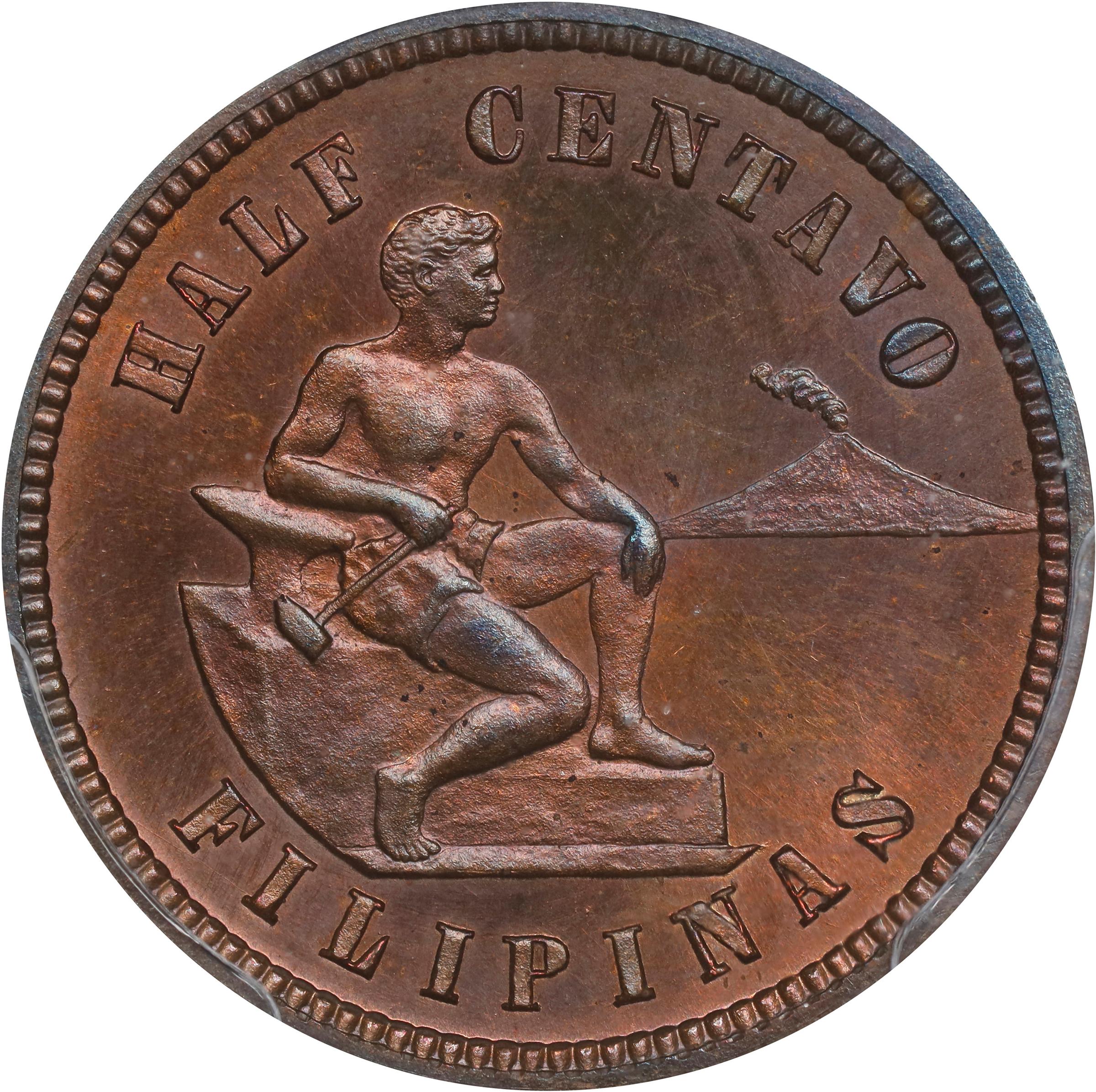 1904 1/2c U.S. Philippines PR RB thumbnail 2
