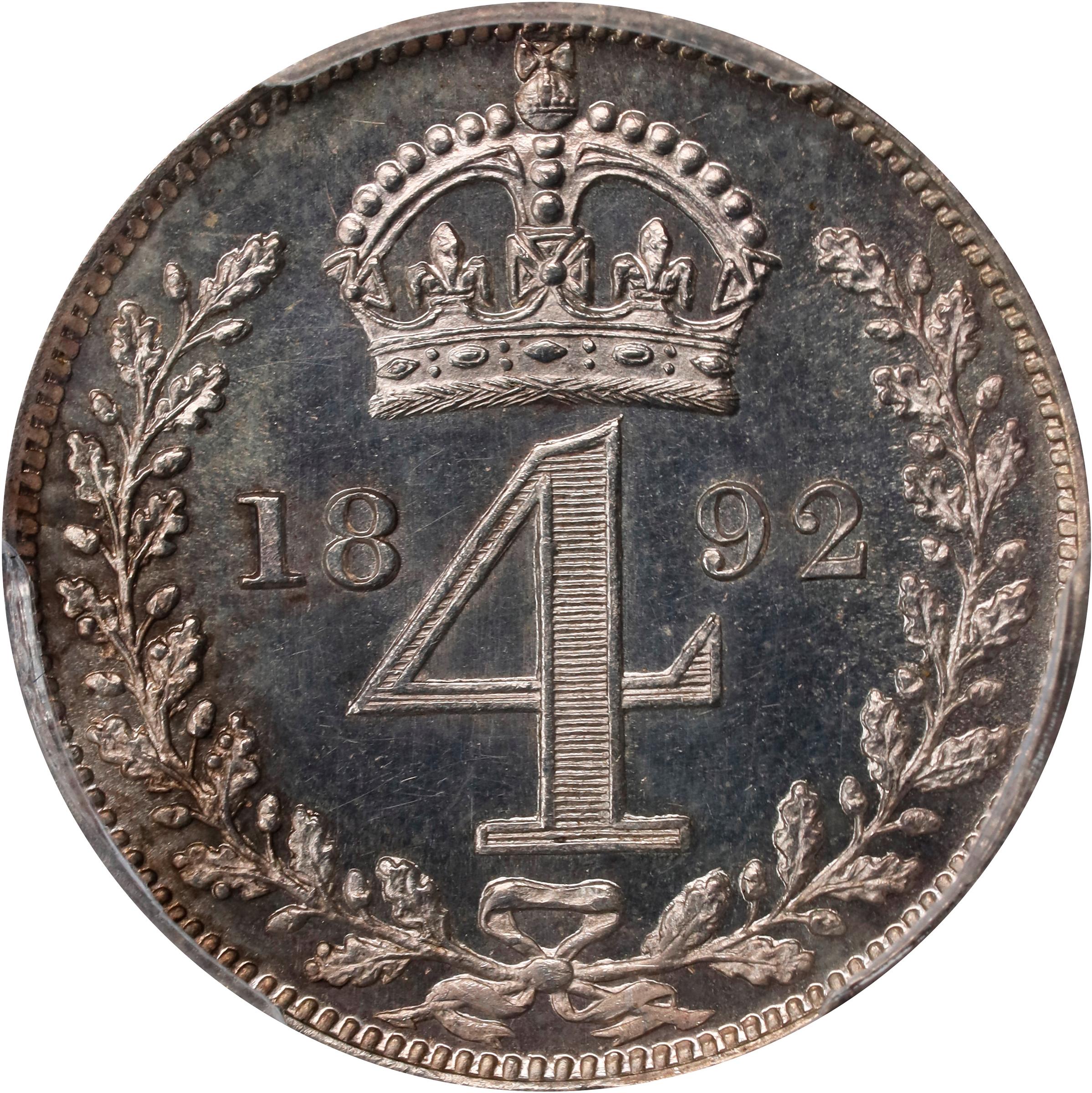 1892 4D Maundy MS thumbnail 3