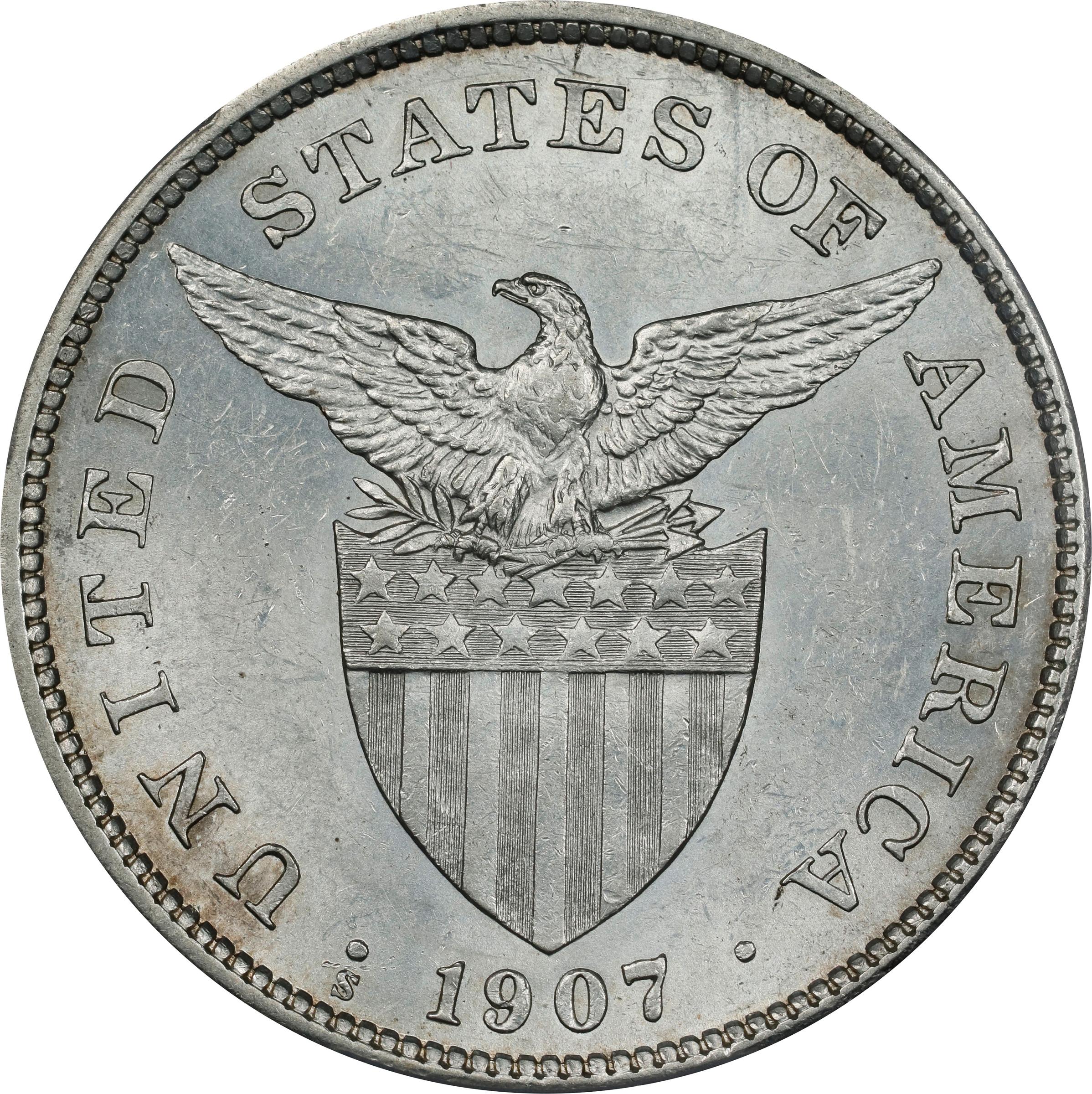 1907-S Peso U.S. Philippines MS thumbnail 10