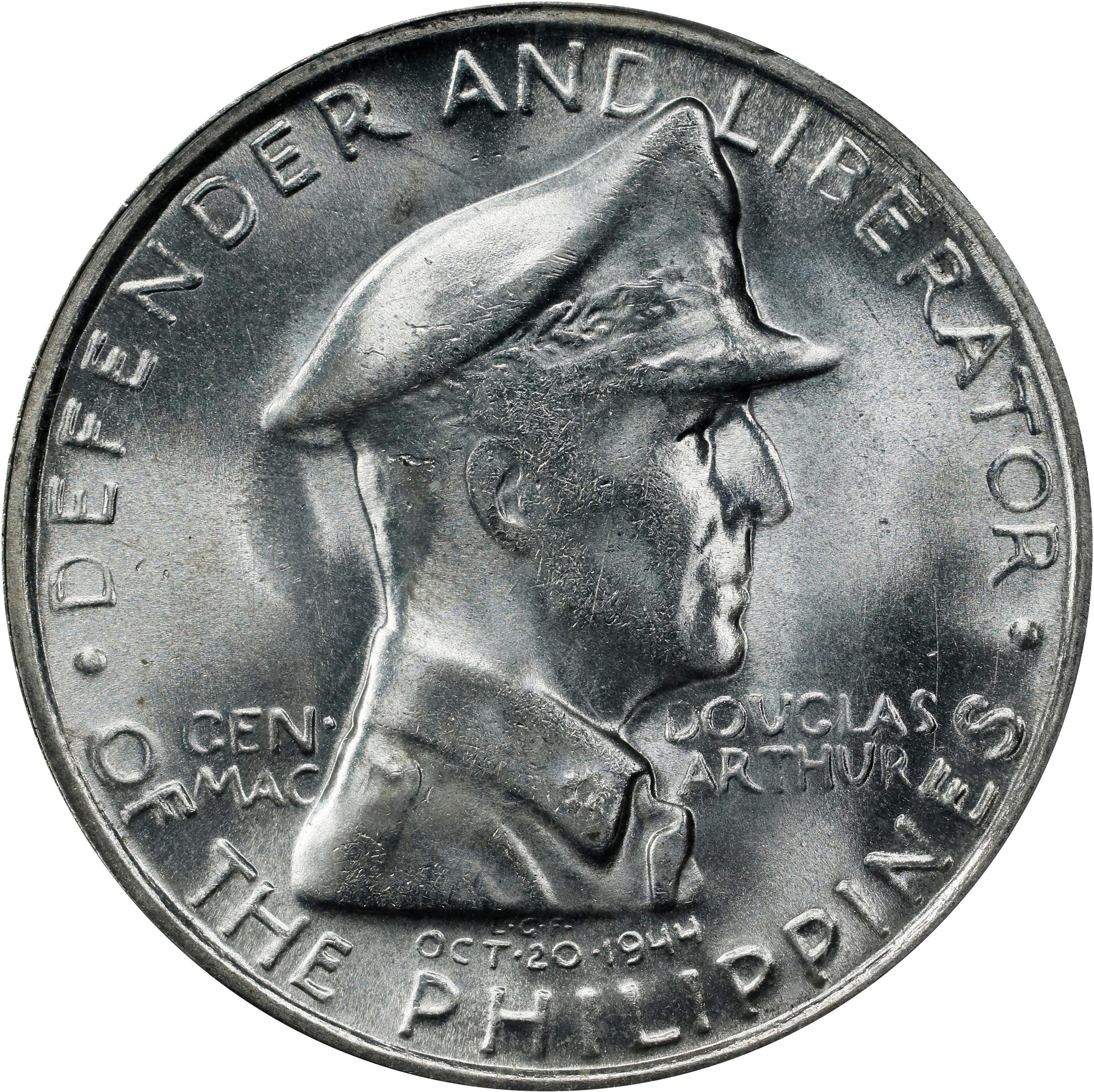 1947-S Peso U.S. Philippines, MacArthur MS thumbnail 6