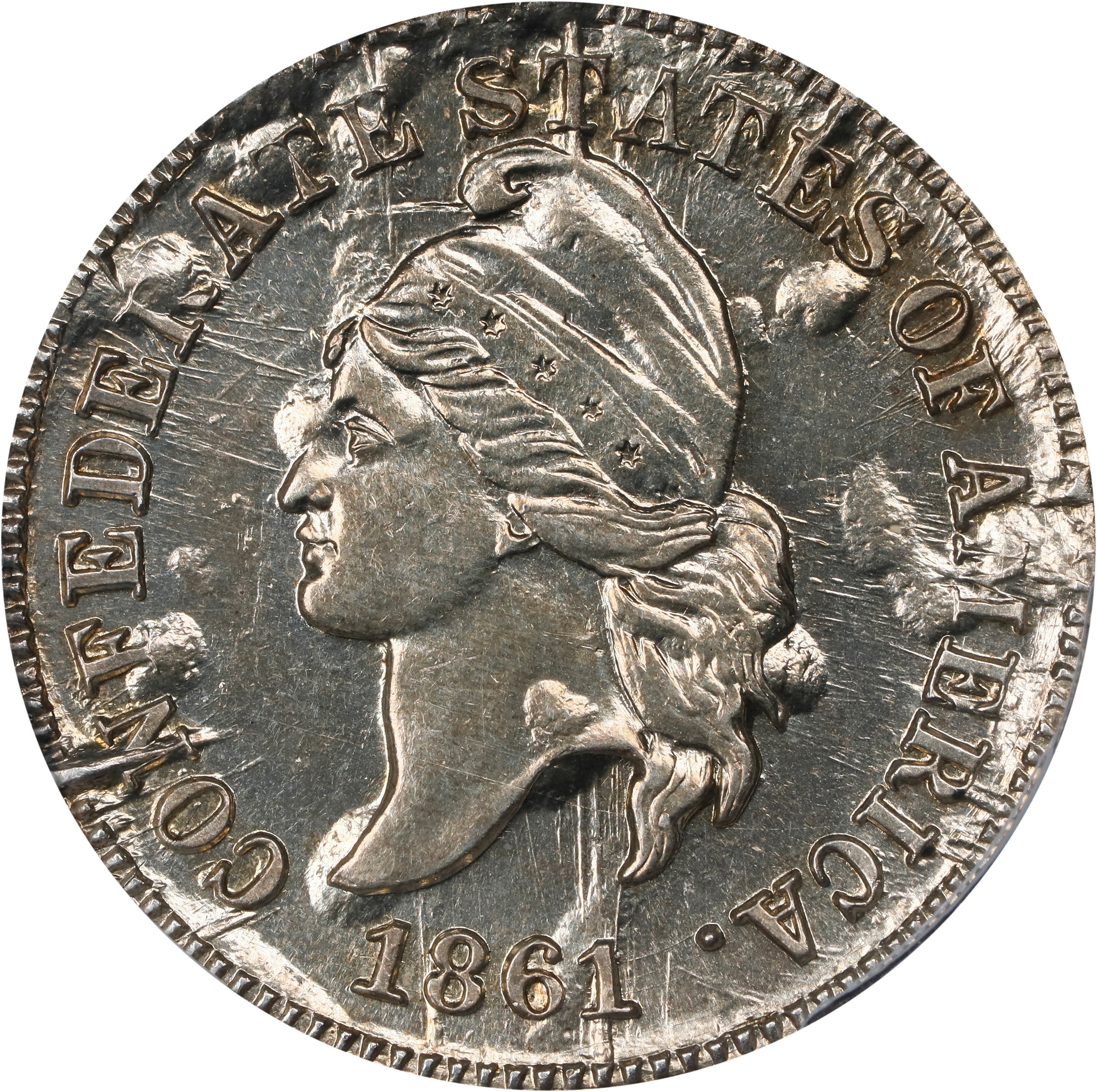 Image for 1861 (1961) 1c CSA, Bashlow Restrike, Silver MS