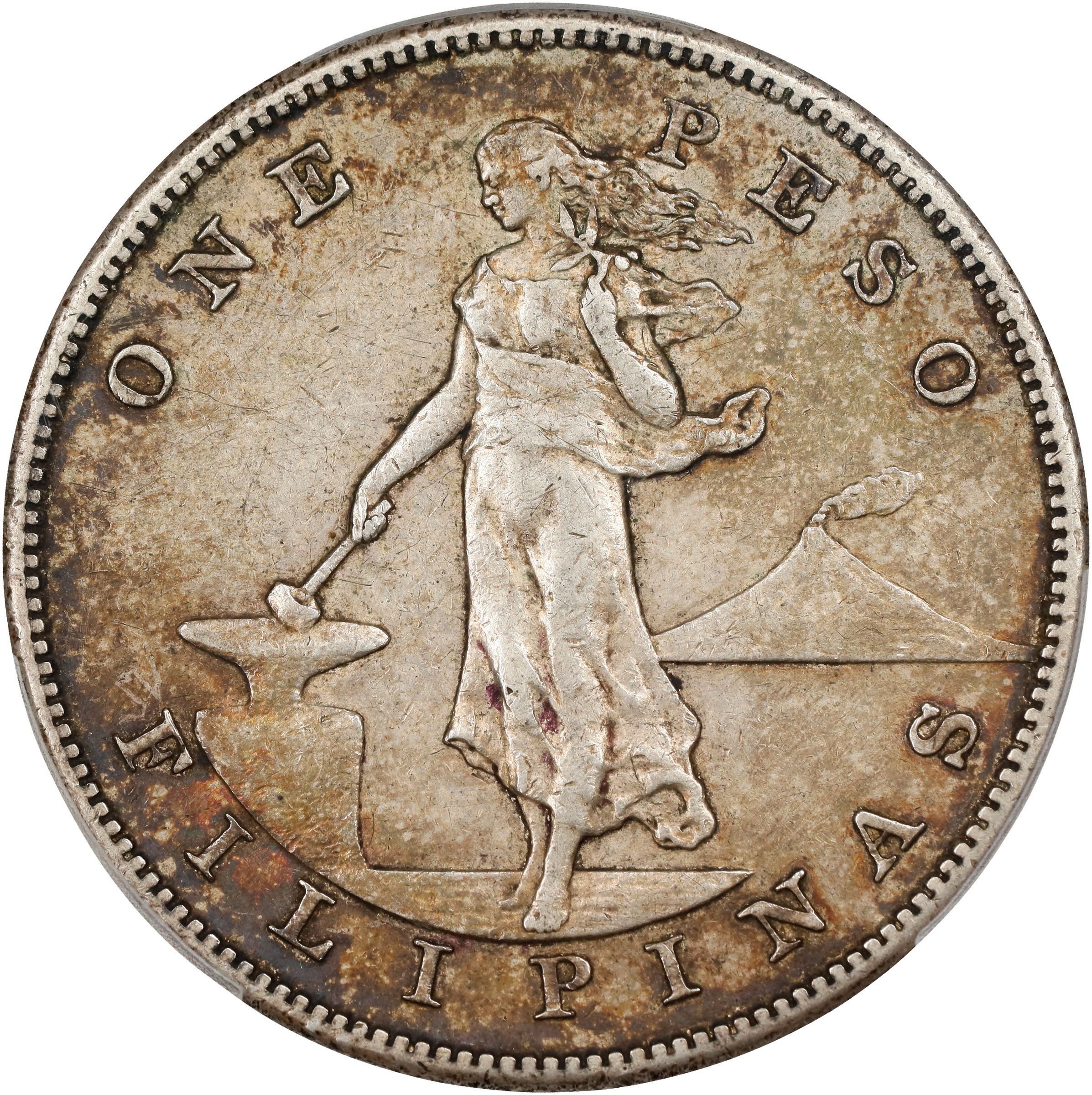 1906-S Peso U.S. Philippines MS thumbnail 2