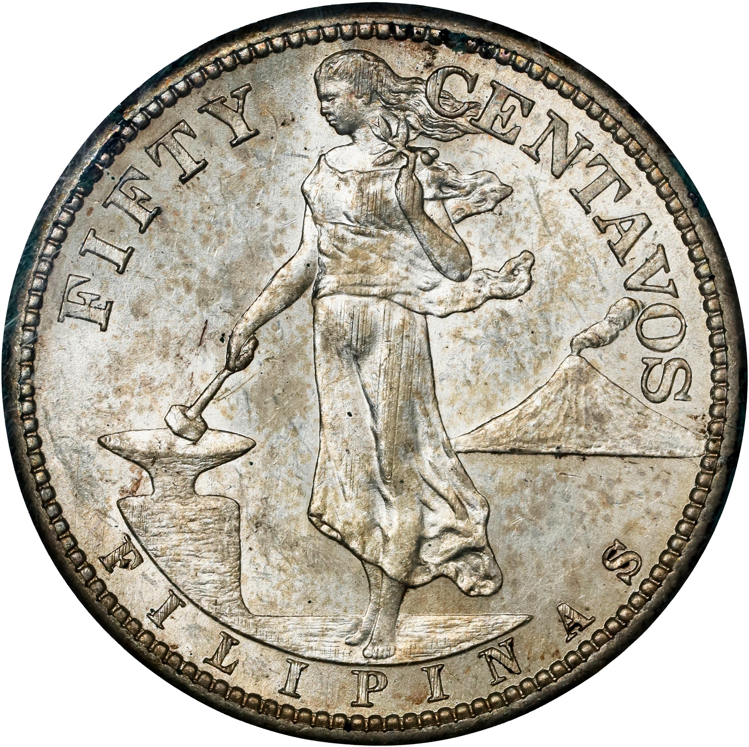 U.S. Philippines 50c 1907-1921 MS [Type] thumbnail 18