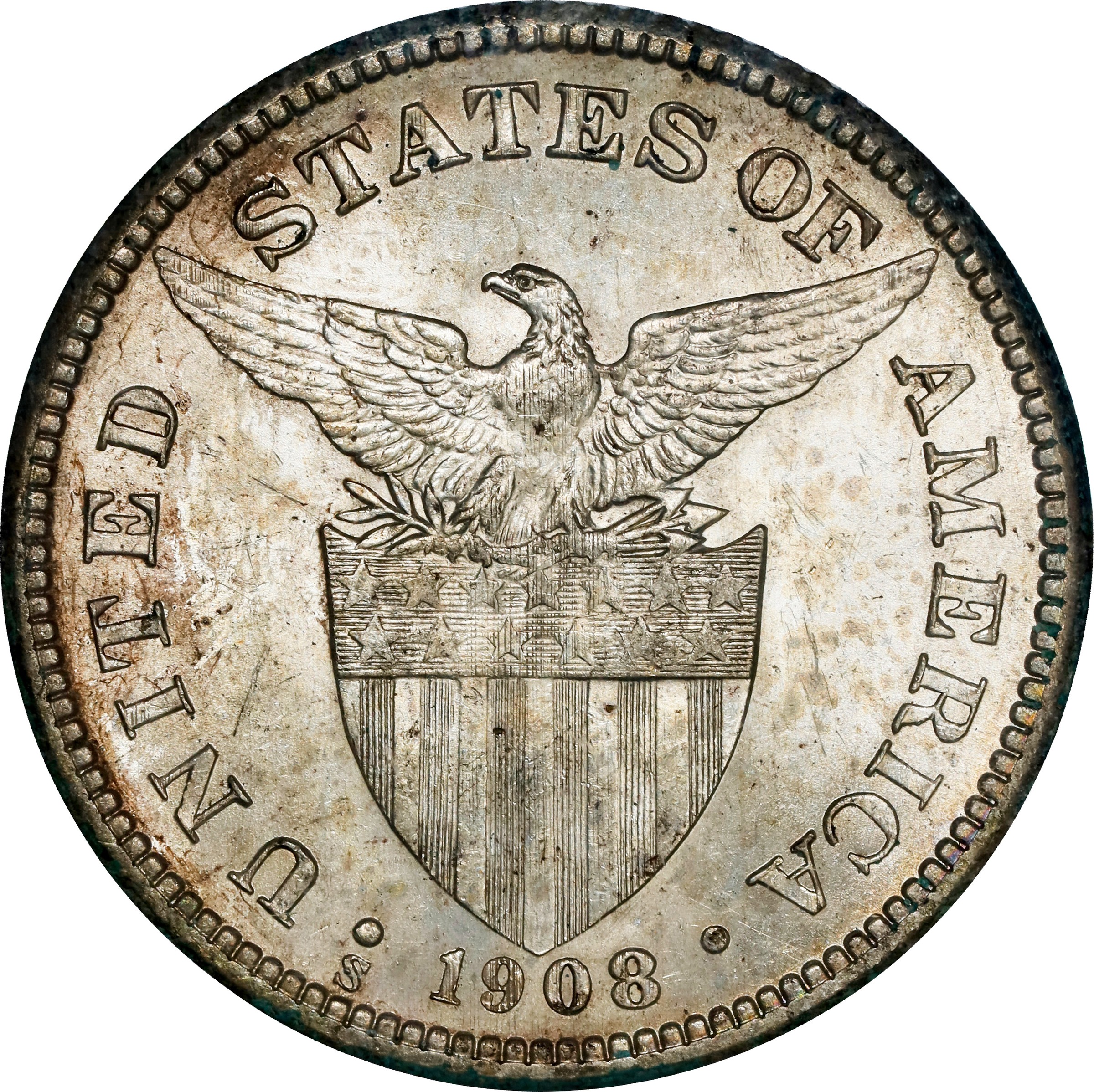 1908-S 50c U.S. Philippines MS thumbnail 8
