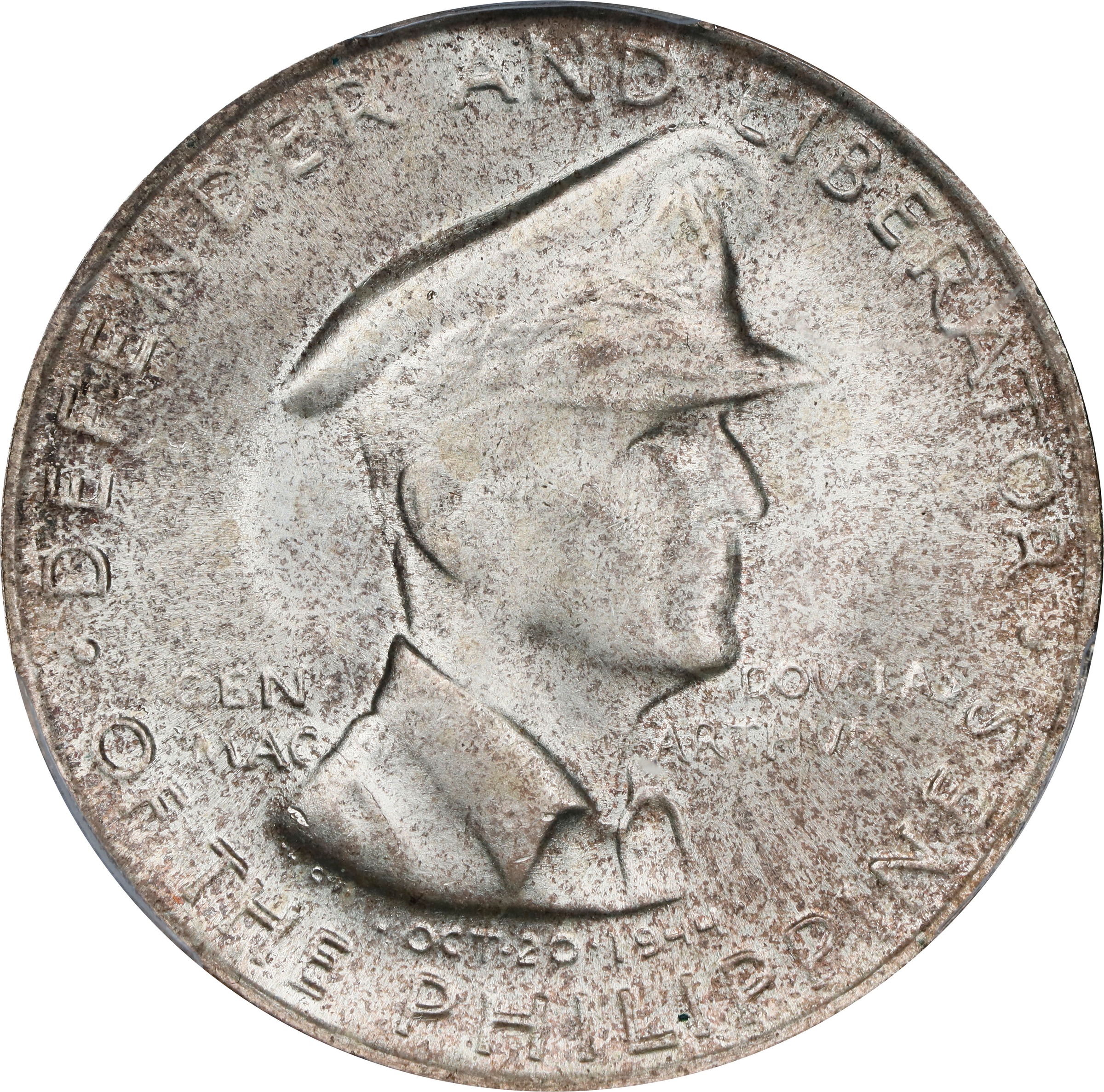 1947-S 50c U.S. Philippines, MacArthur MS thumbnail 6