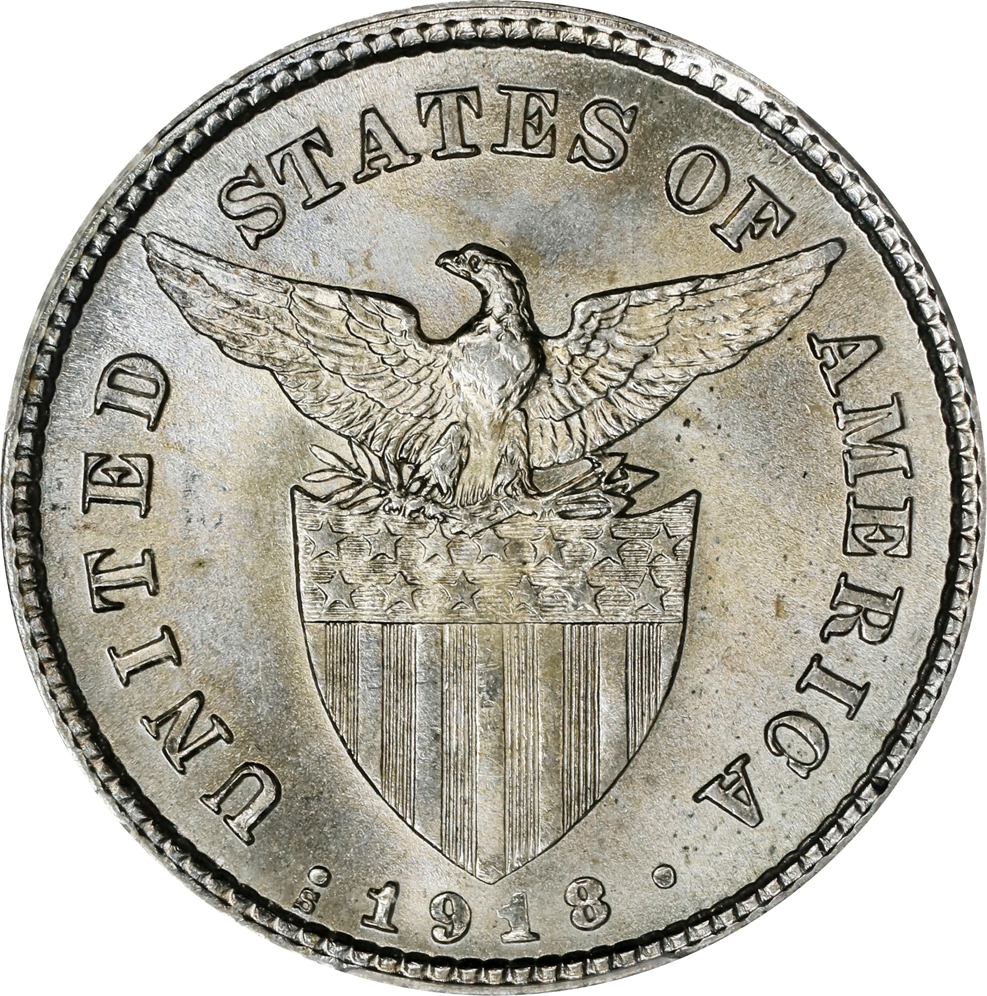 1918-S 20c U.S. Philippines MS thumbnail 6