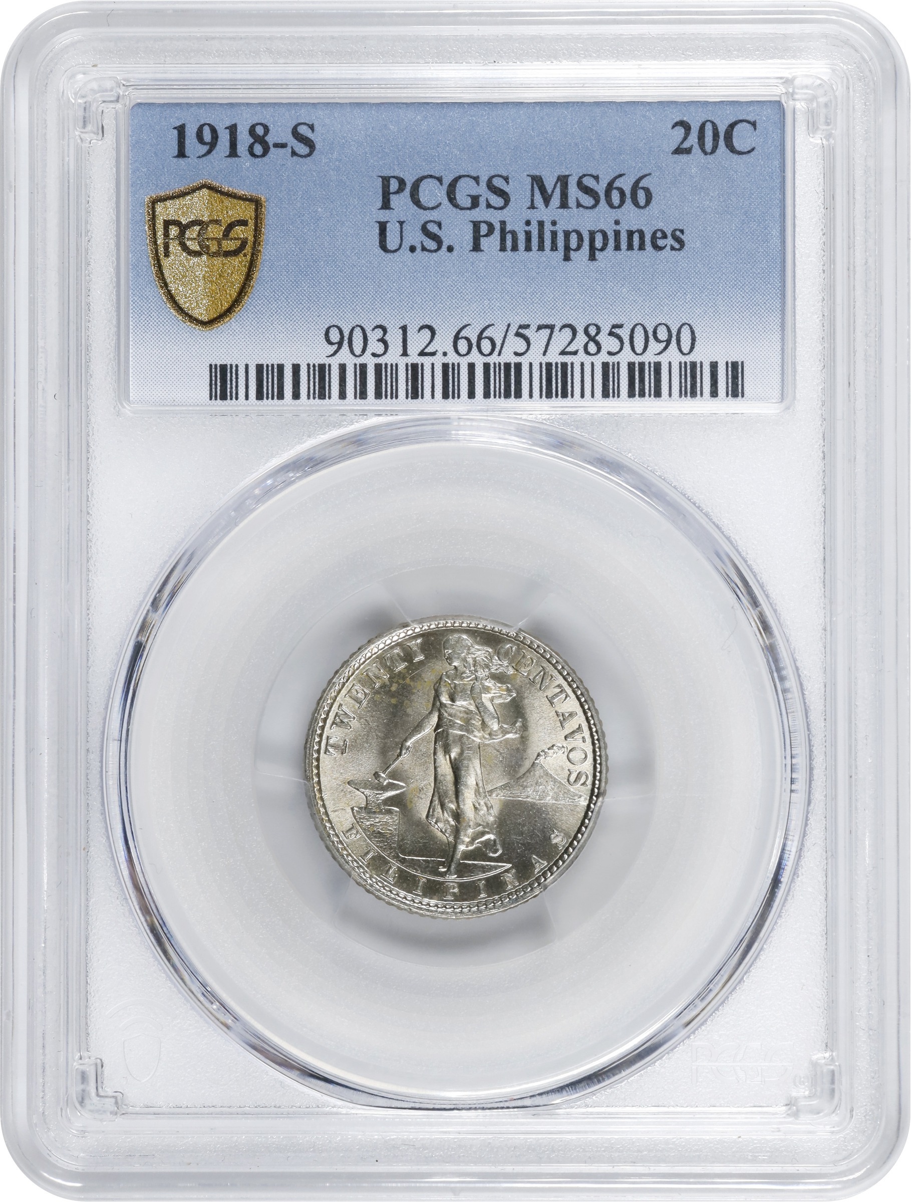 1918-S 20c U.S. Philippines MS thumbnail 10