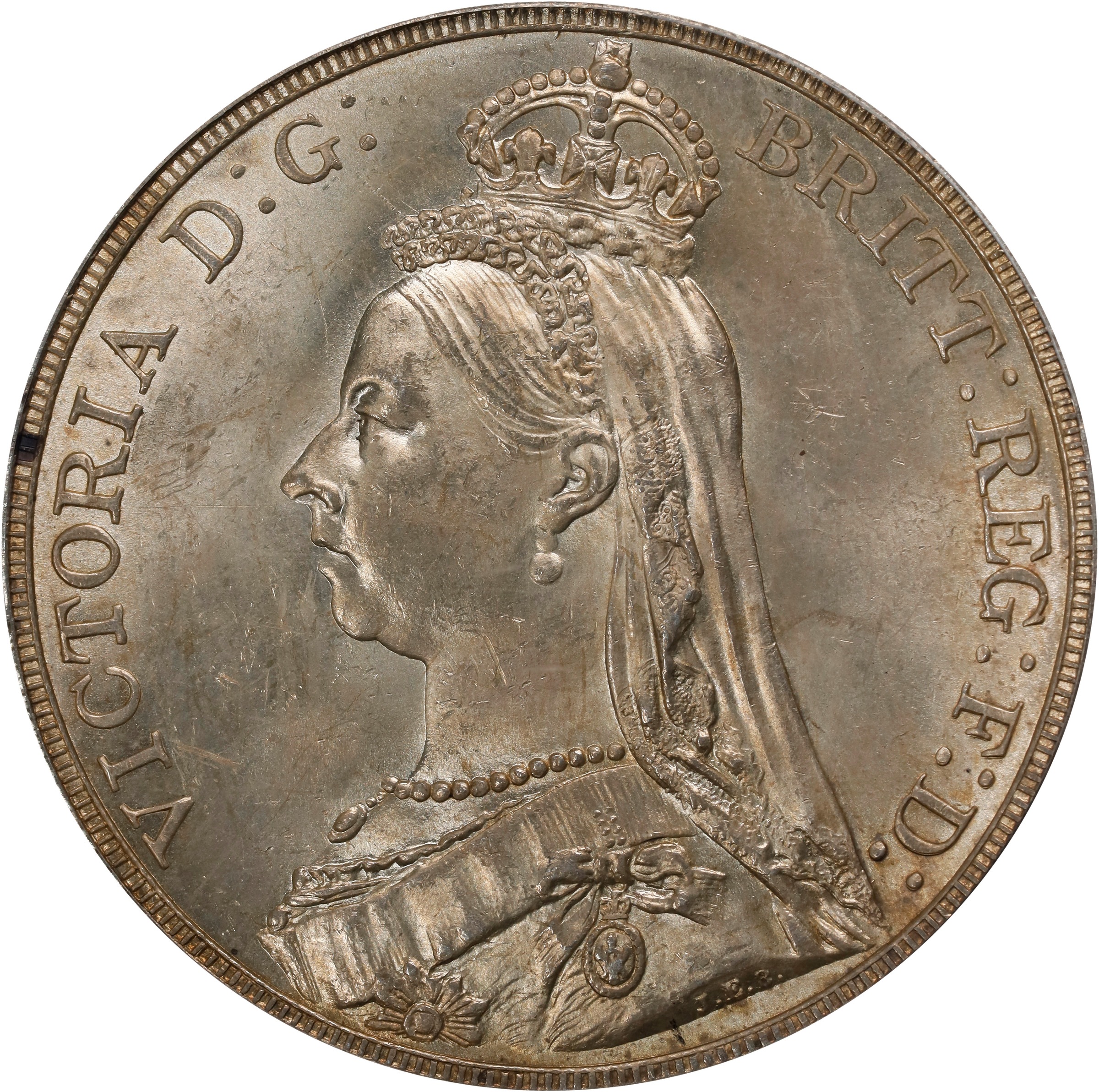 1935 Crown  .925 Silver, Jubilee             , Error Edge PR thumbnail 16