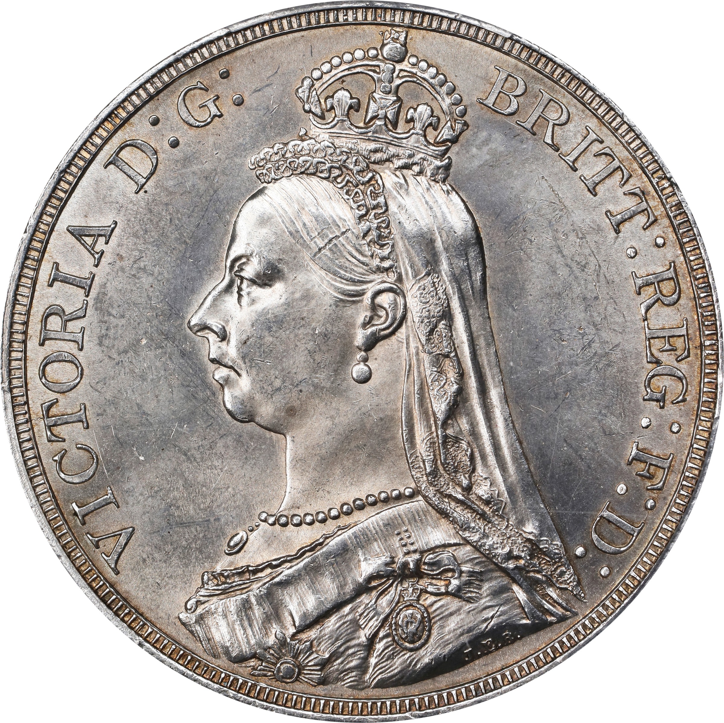1935 Crown  .925 Silver, Jubilee             , Error Edge PR thumbnail 17