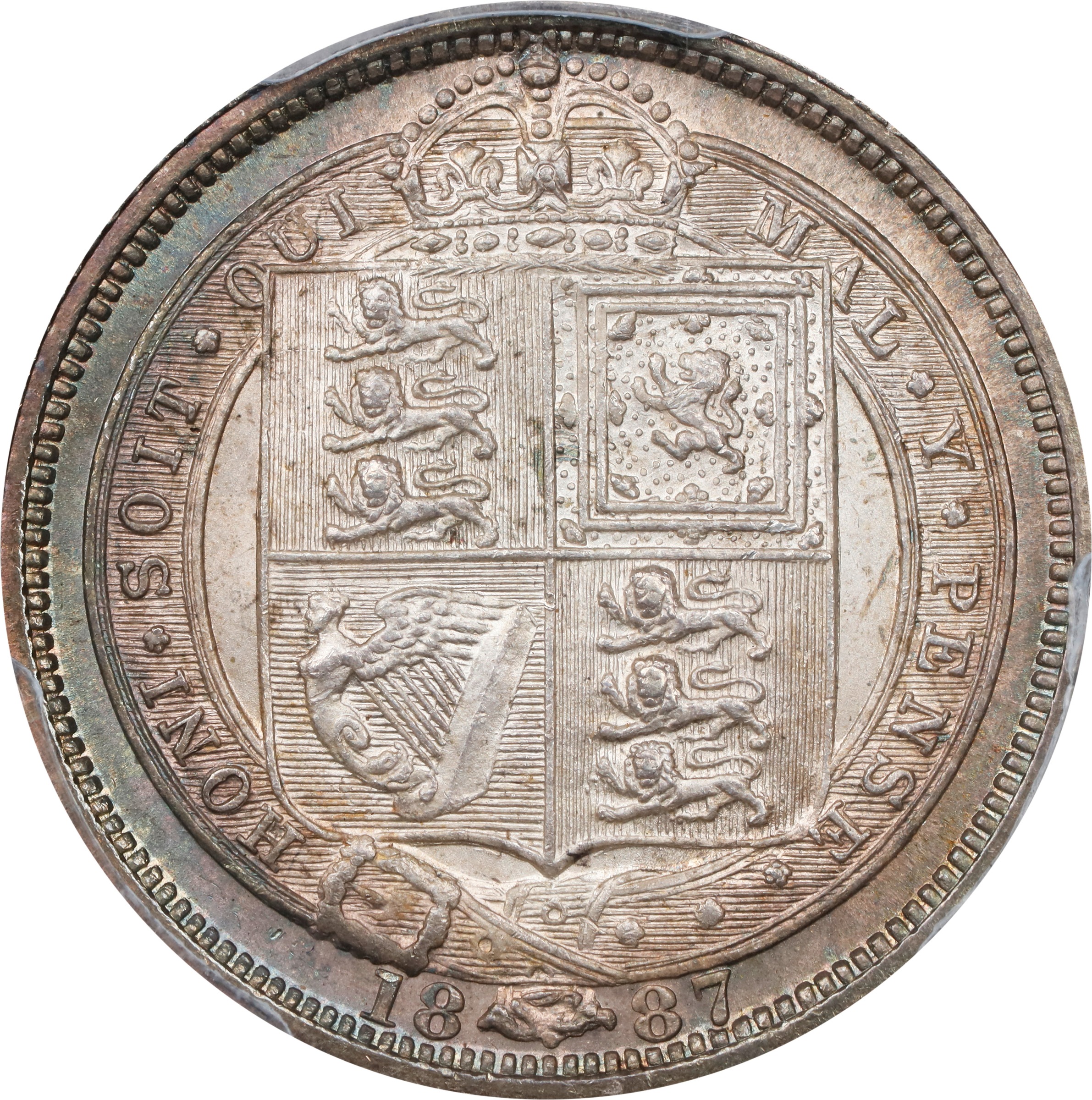 1887 6D     Shield Reverse MS thumbnail 3