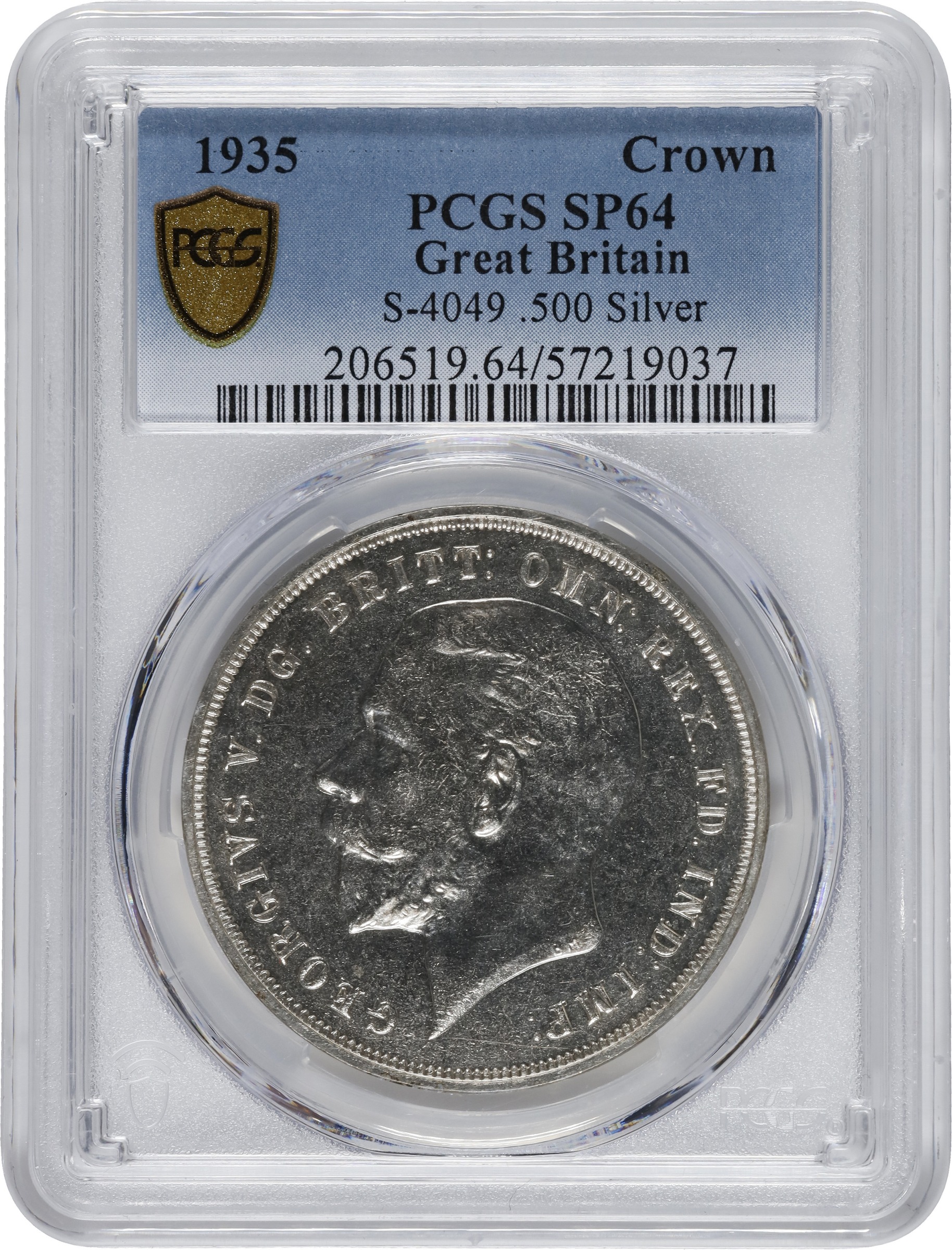 1935 Crown  .500 Silver, Jubilee              SP thumbnail 6