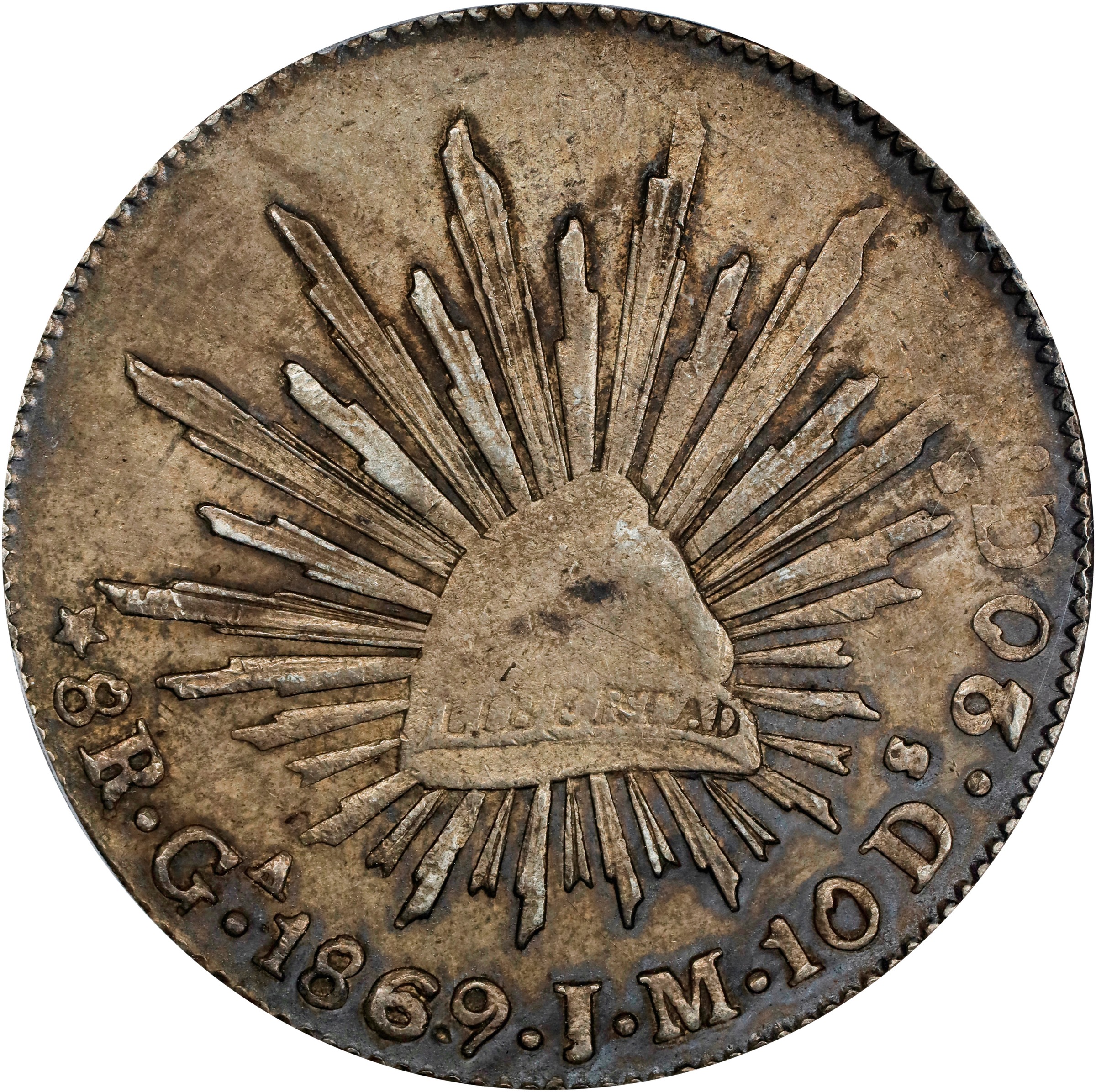 1869-Ga JM 8R MS