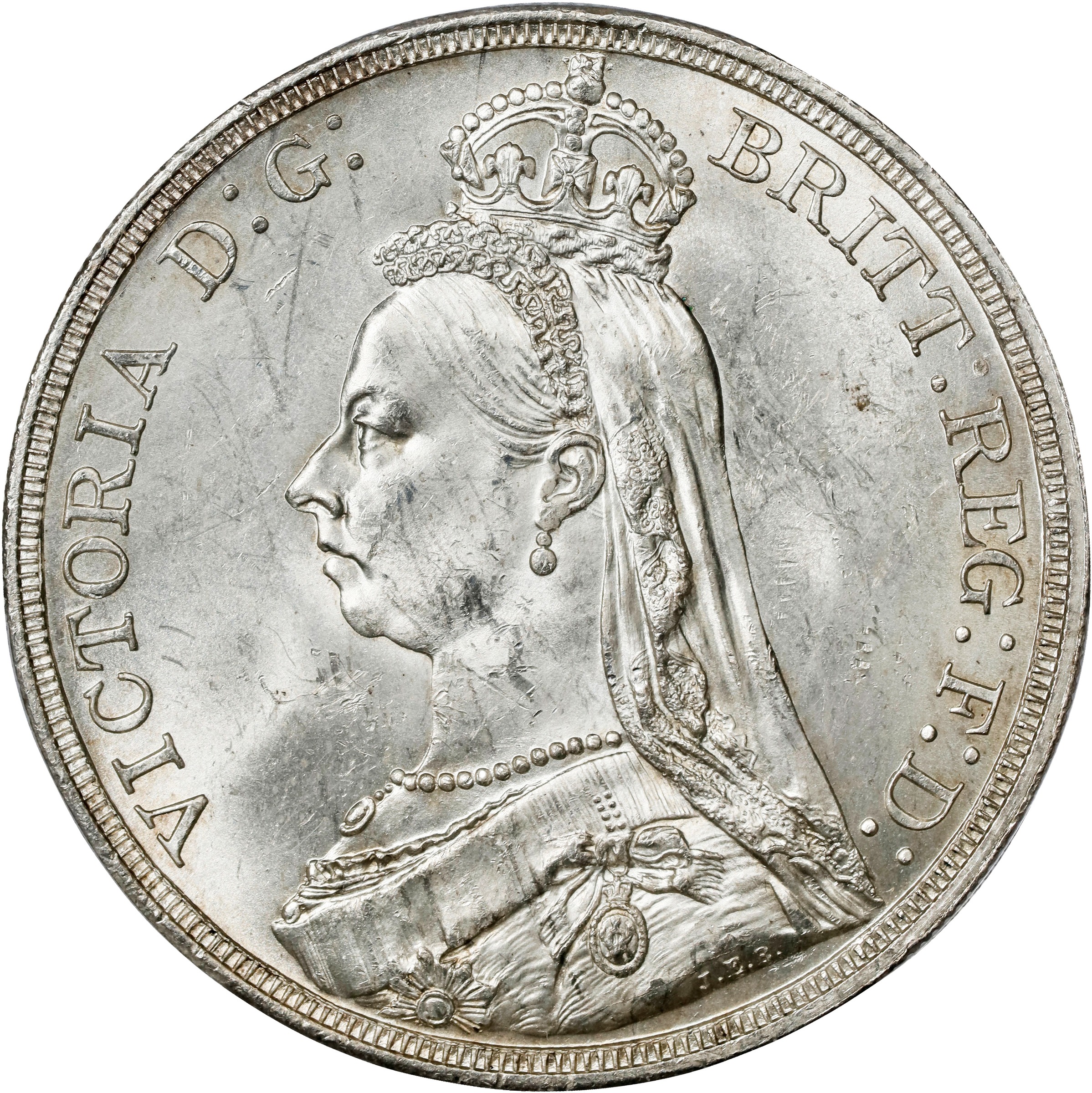 1935 Crown  .925 Silver, Jubilee             , Error Edge PR thumbnail 13