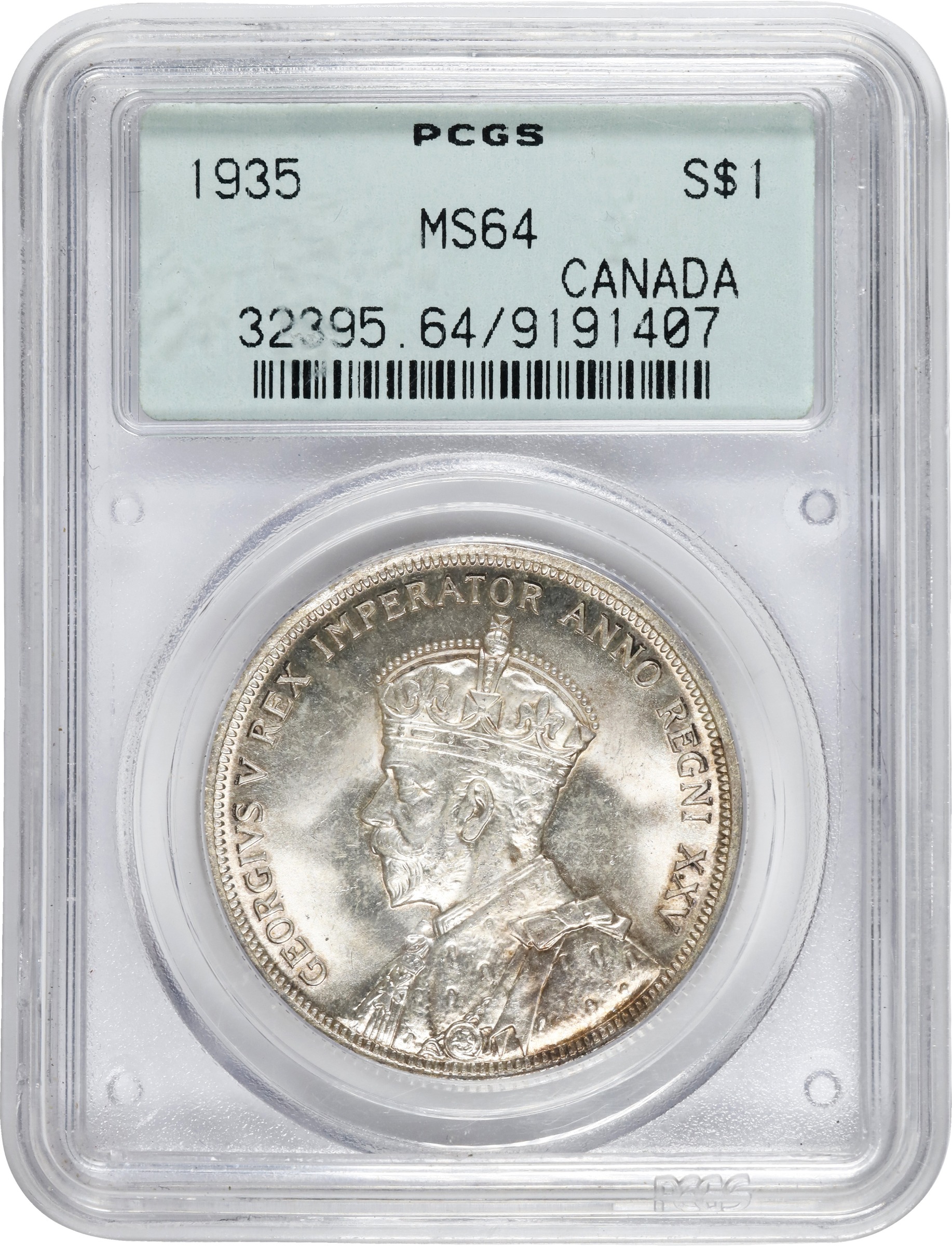1935 S$1  MS (KM-36) MS64 thumbnail 5