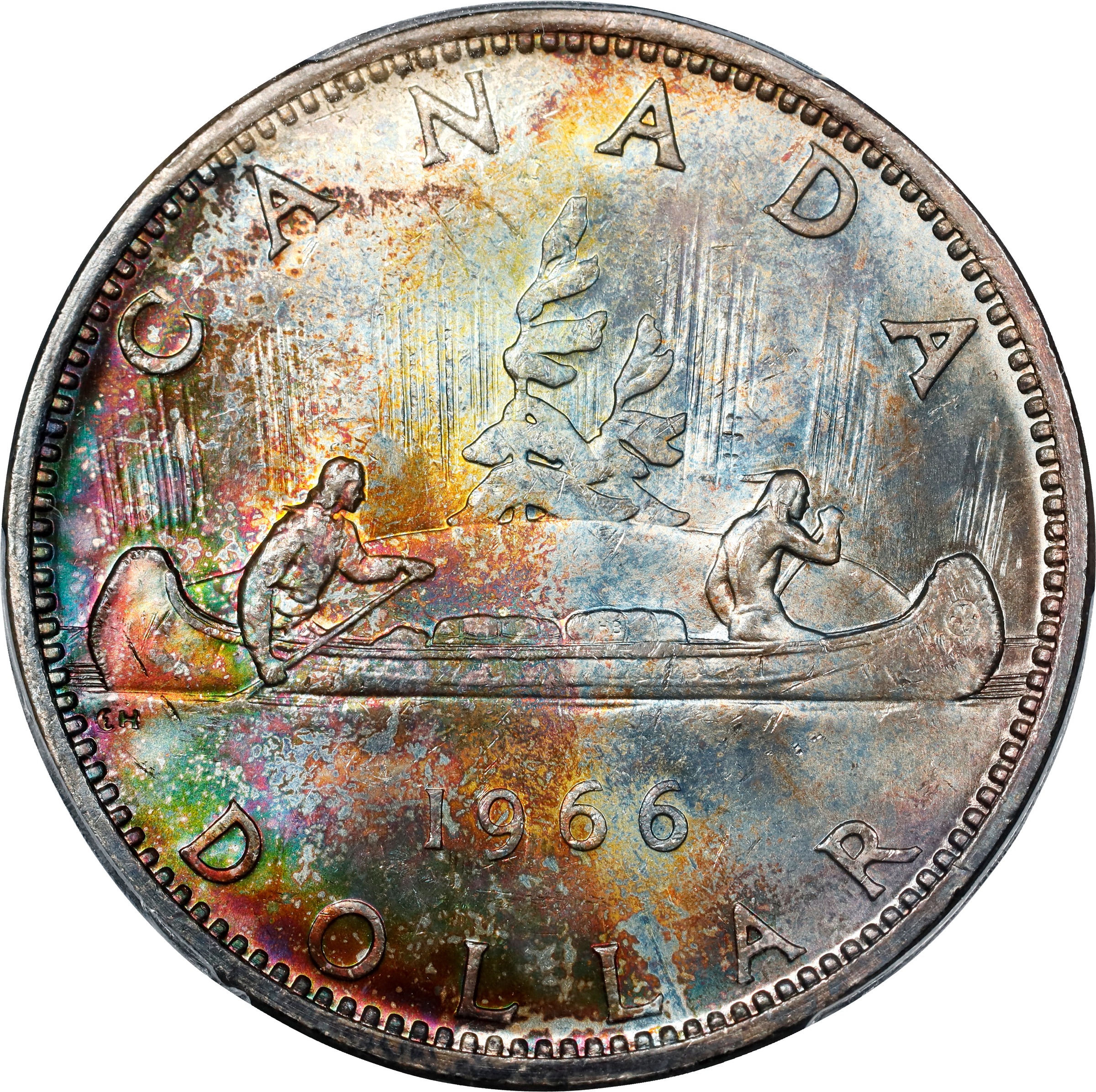 1966 S$1 Large Beads MS thumbnail 5