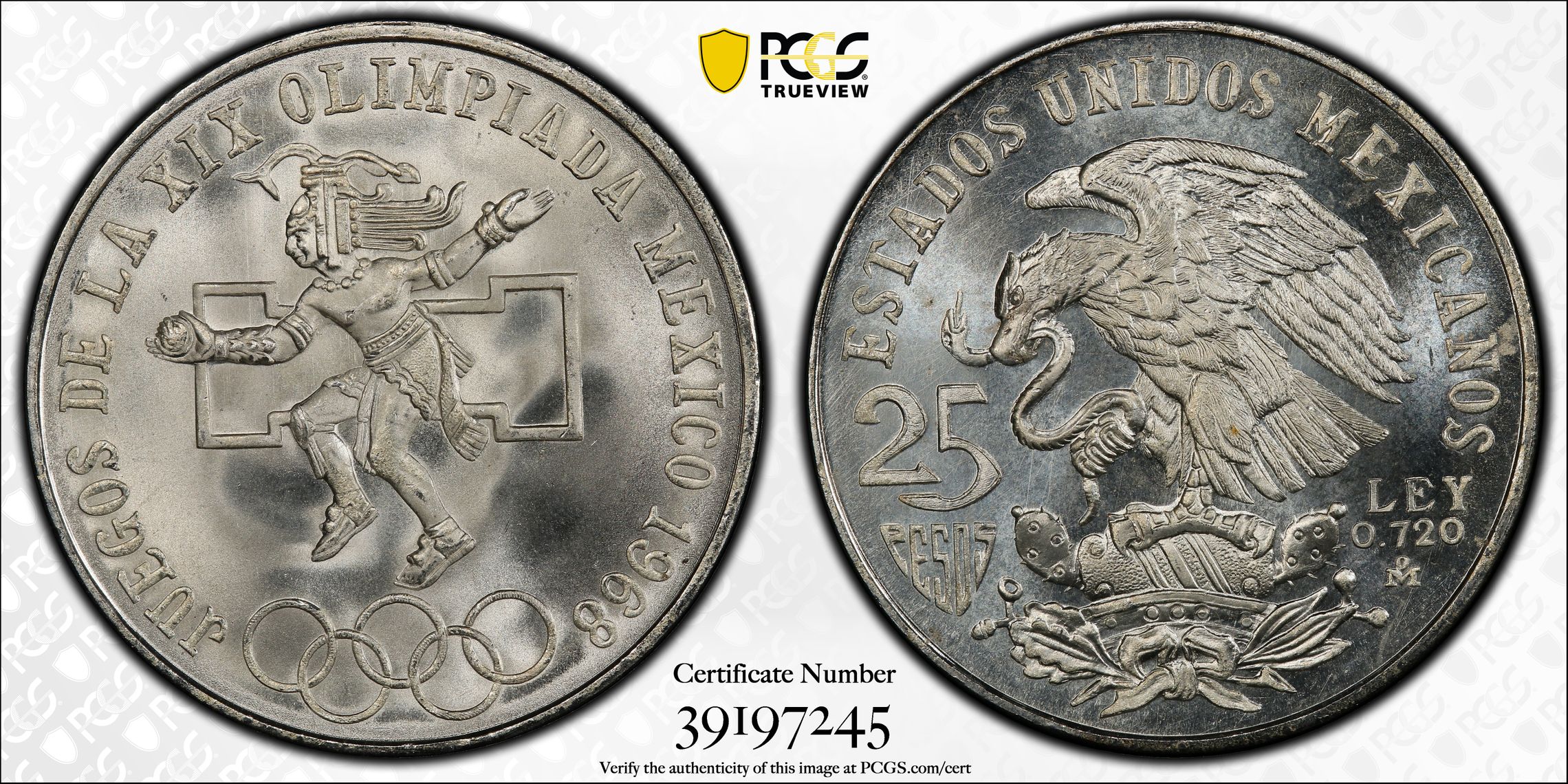 1968-Mo 25P Type 1, Variety 2, Olympics, KM-479.2 MS (KM-479.2) thumbnail 9