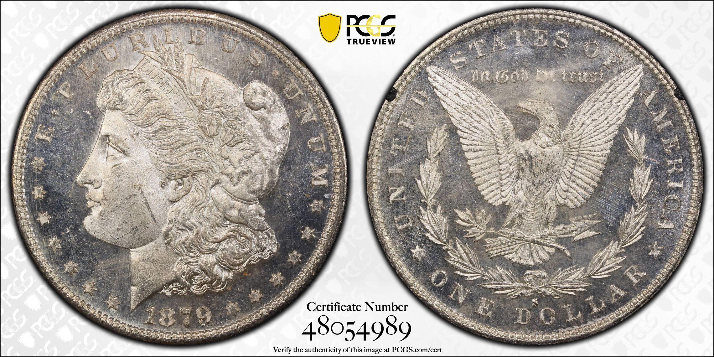 1879-S $1  GSA Hoard MS PL thumbnail 2