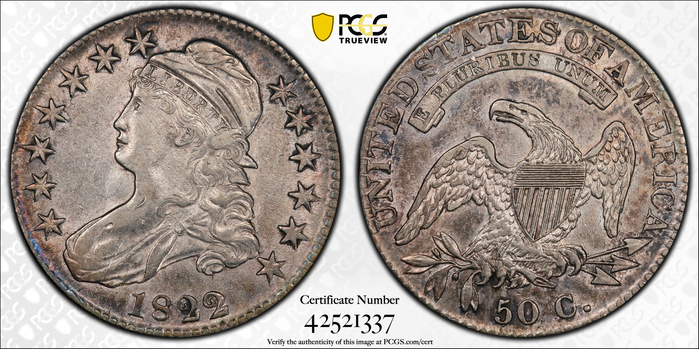 1822/1 50c Overdate MS thumbnail 14