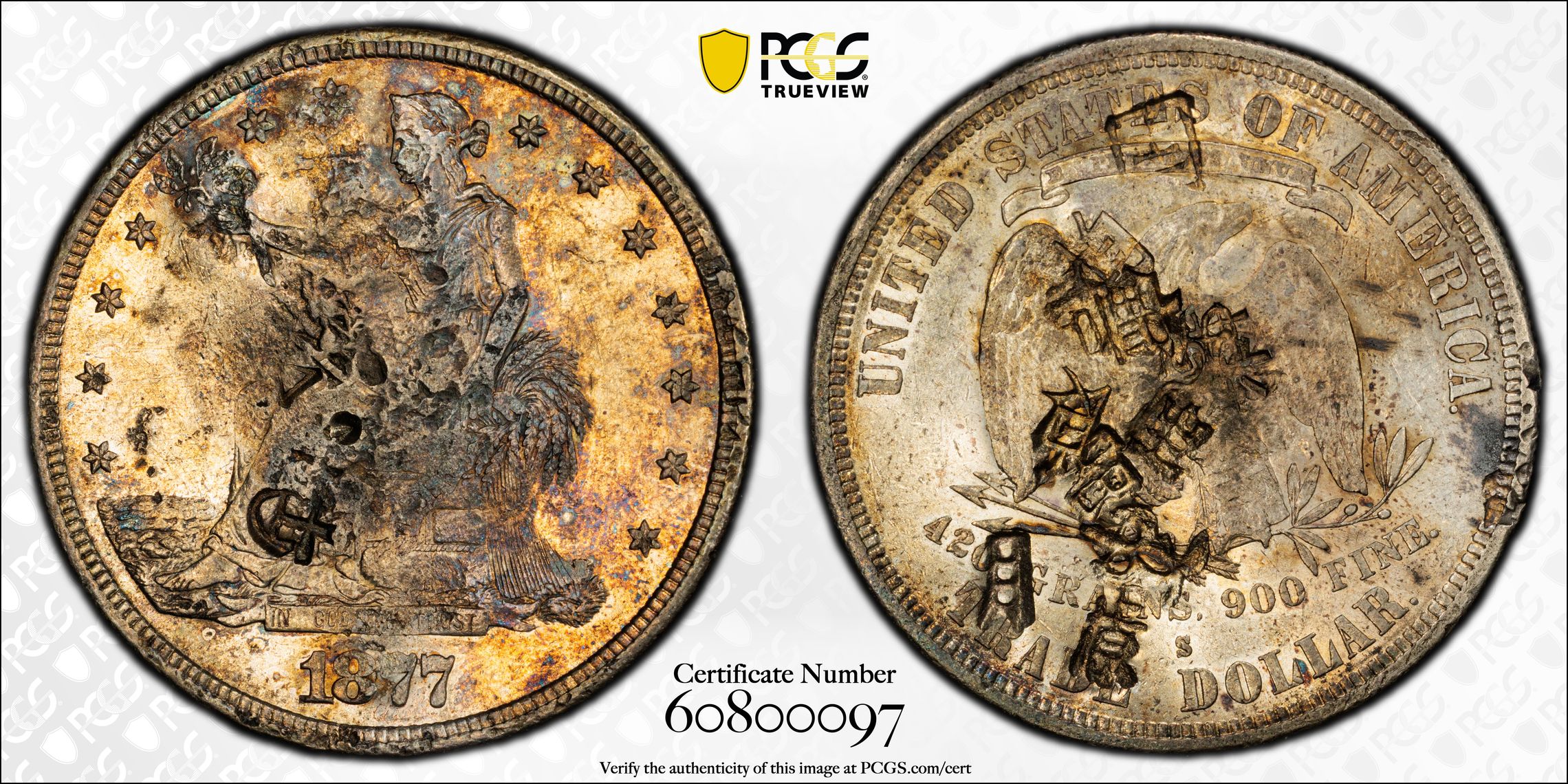 1877-S Trade$ Chopmarked MS thumbnail 15