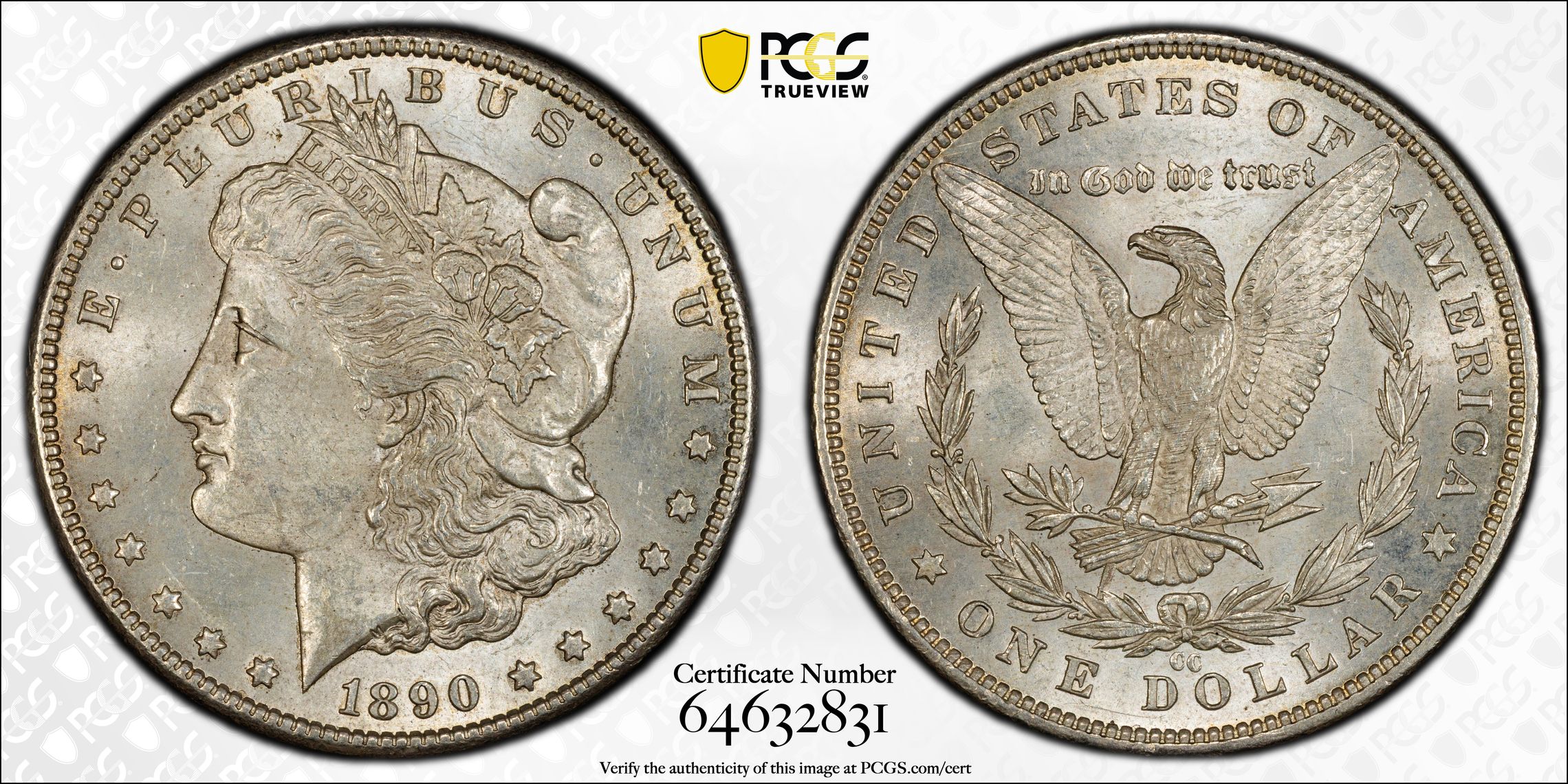 1890-CC $1  Tail Bar, VAM-4 MS thumbnail 20