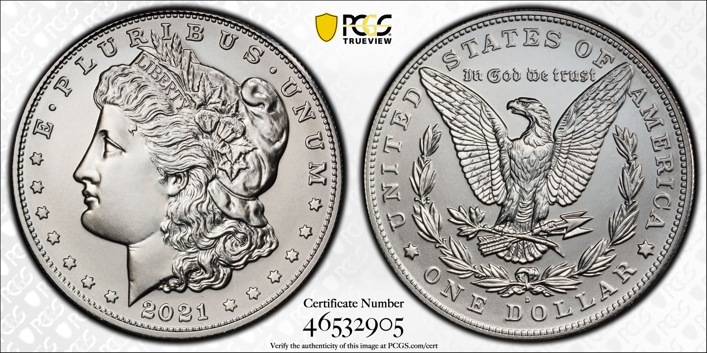 Morgan Dollar S$1 2021- [Type] MS64 thumbnail 4