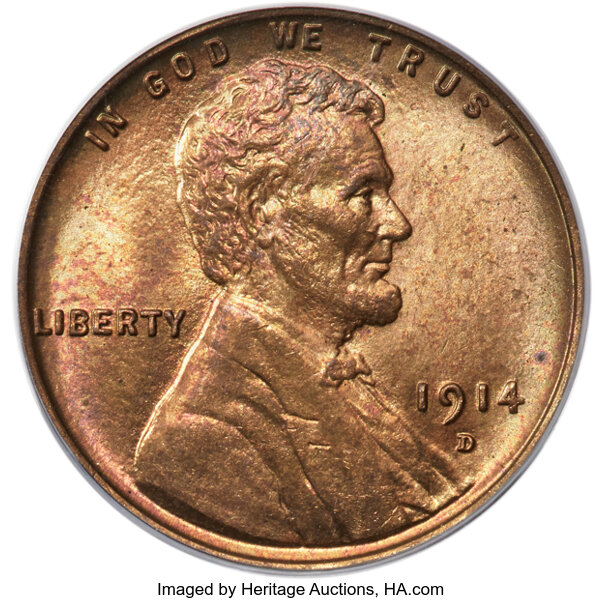 1914-D 1c MS RD thumbnail 3