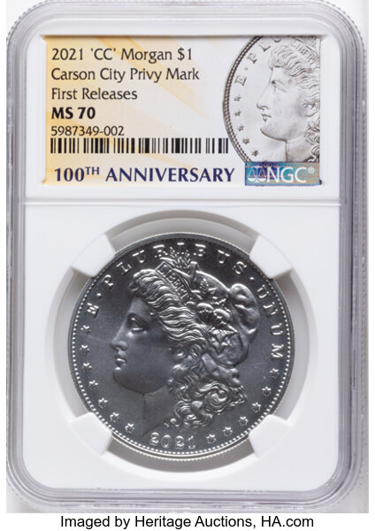 2021-(CC) S$1 Morgan, Privy Mark, 100th Anniversary MS thumbnail 5