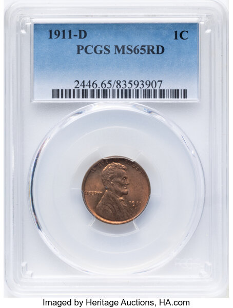 1911-D/D 1c Repunched Mintmark, FS-502 MS RD thumbnail 3