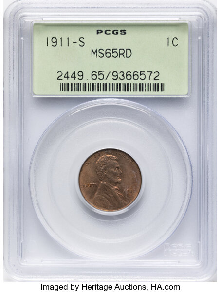 1911-S 1c MS RD thumbnail 5
